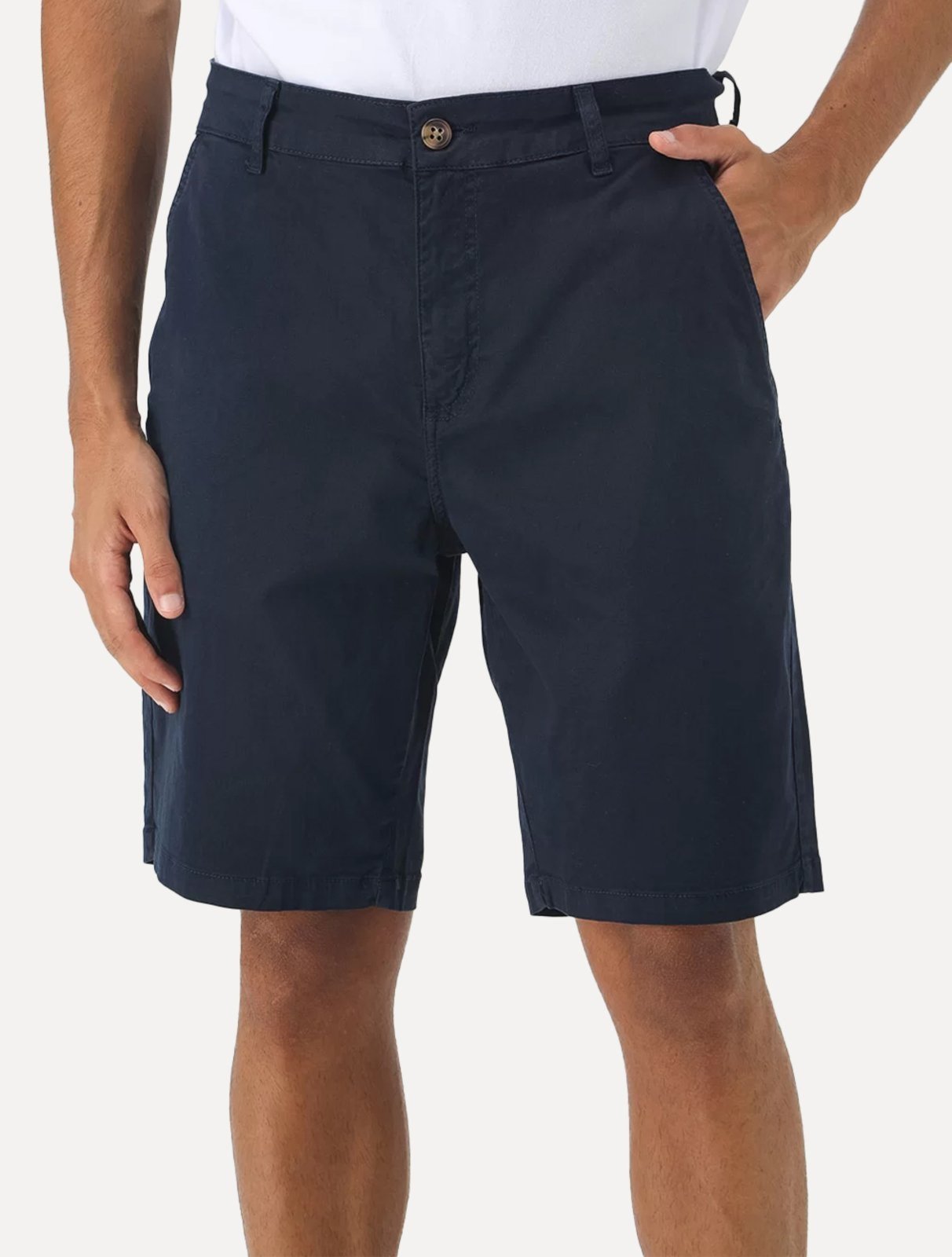 Bermuda Guess Masculina Chino Stretch Azul Marinho