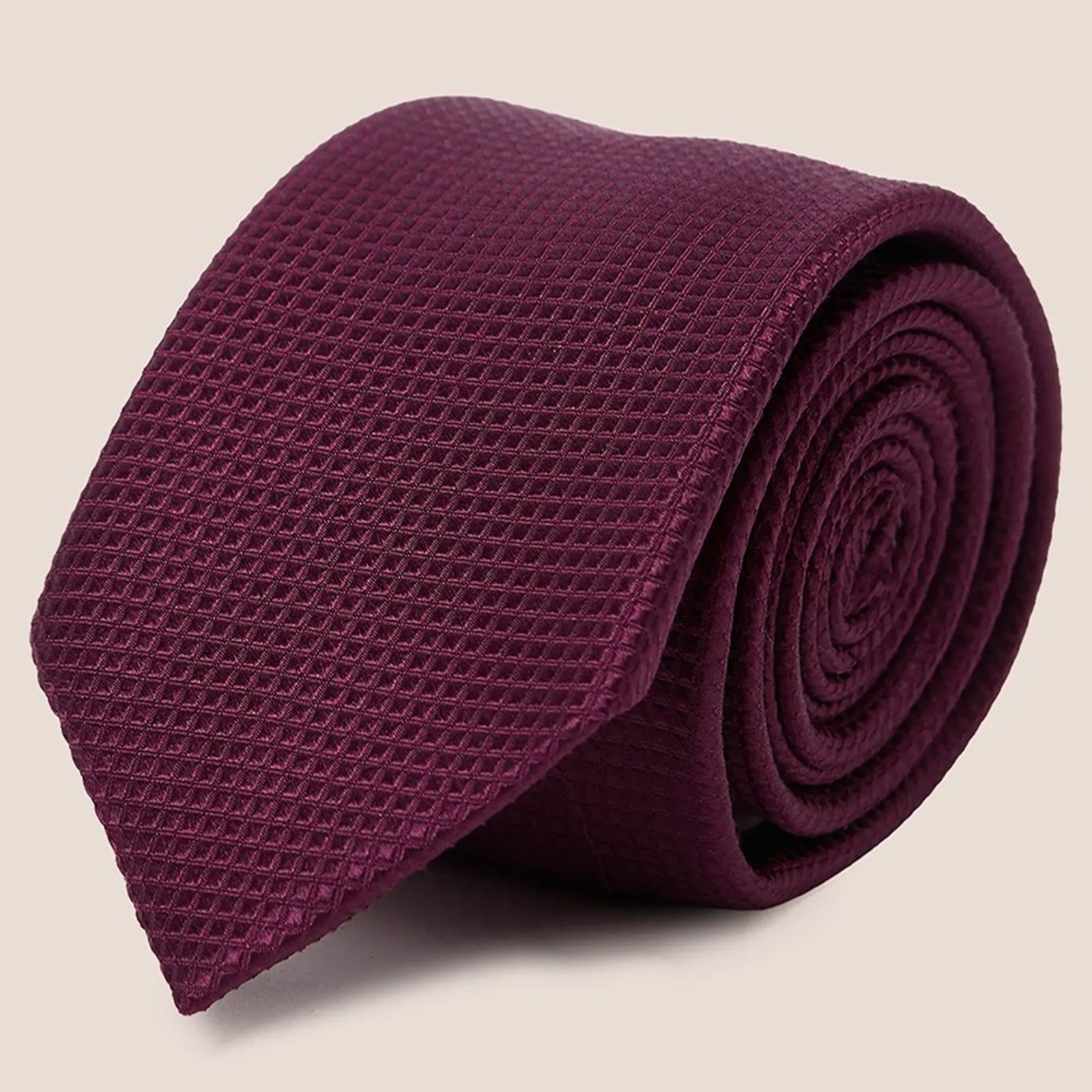 Gravata Seda Dudalina Maquinetada Pr27 Roxo Masculino