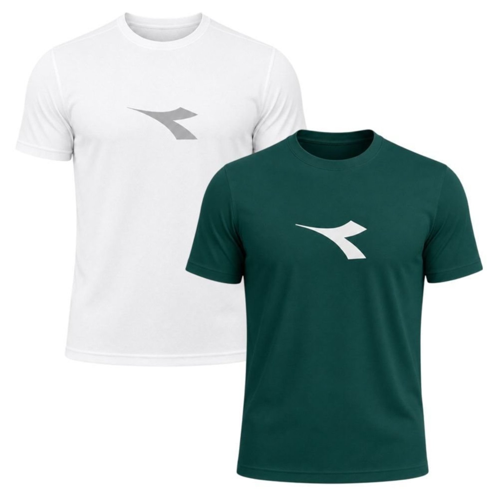 Kit 2 Camisetas Diadora Big Logo Masculino - Branco - Diadora
