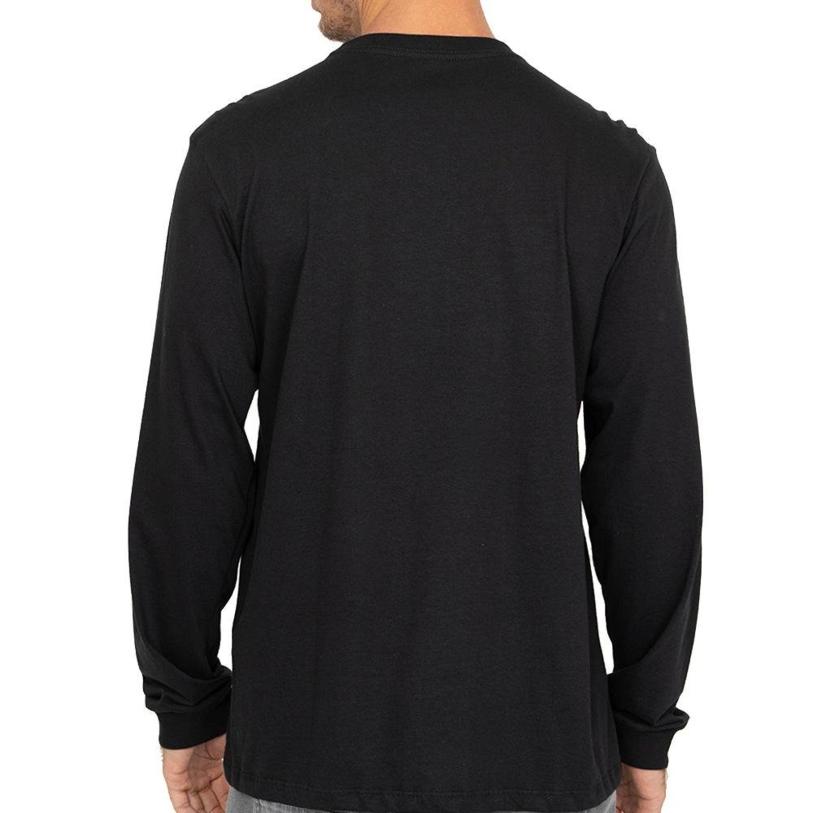 Camiseta Quiksilver Manga Longa Transfer Square WT26 Preto