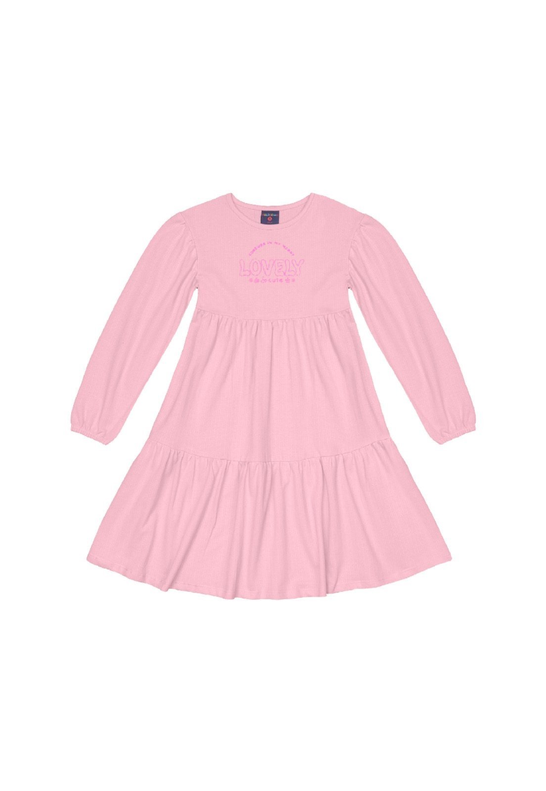 Infantil – Vestido em Moletinho Guloseima Rosa