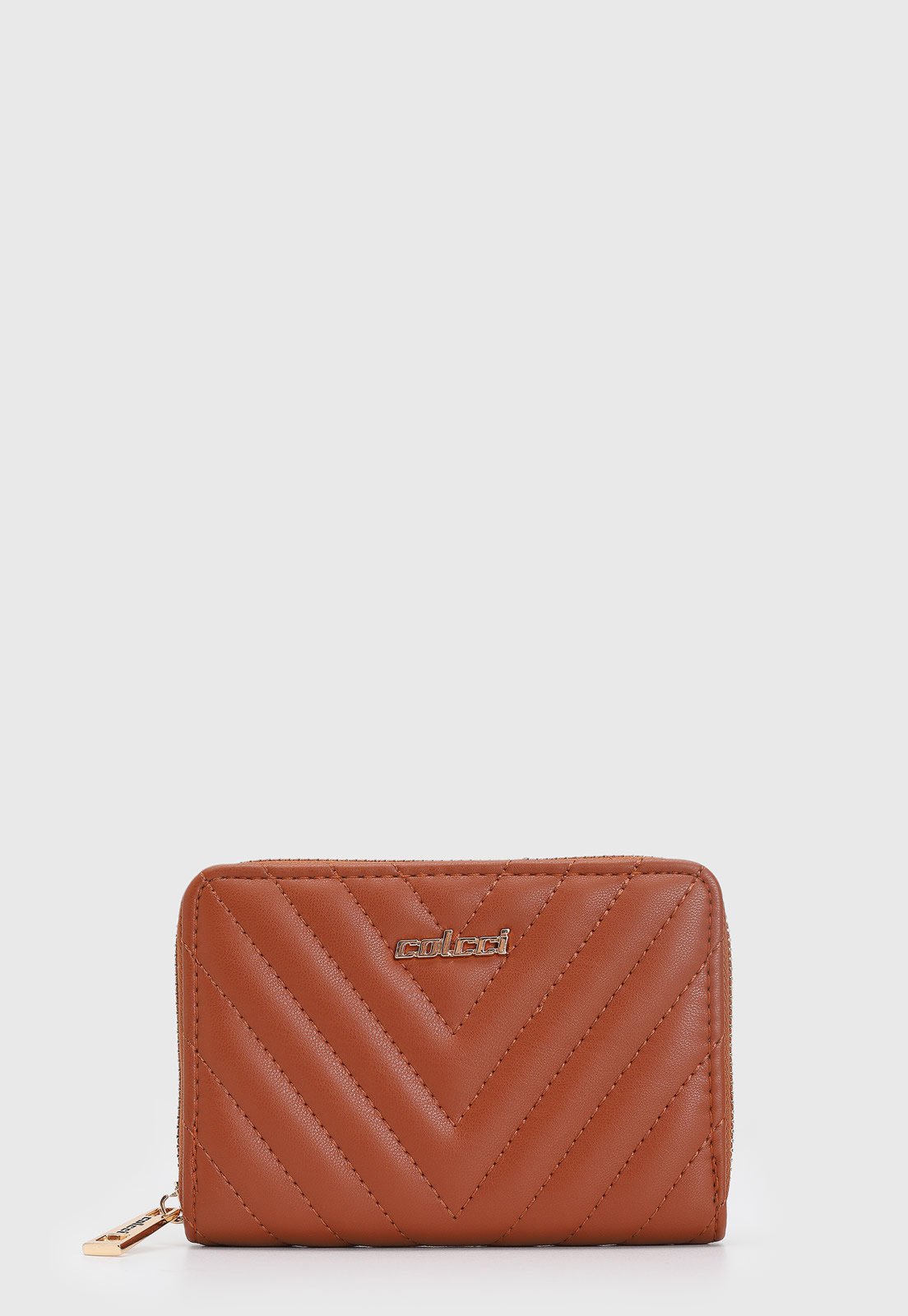 Vista 3 Carteira Feminina Colcci Chevron marrom Colcci marrom