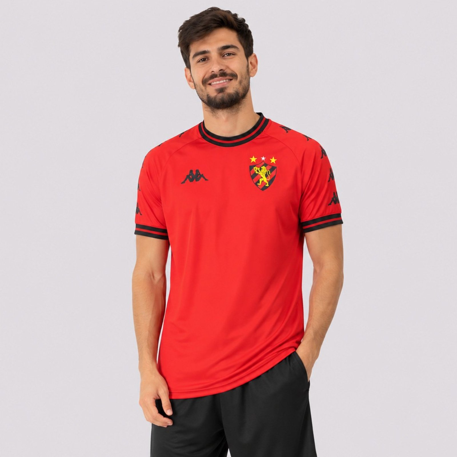 Camiseta Kappa Sport Recife Supporter Lionz 2026 Vermelha