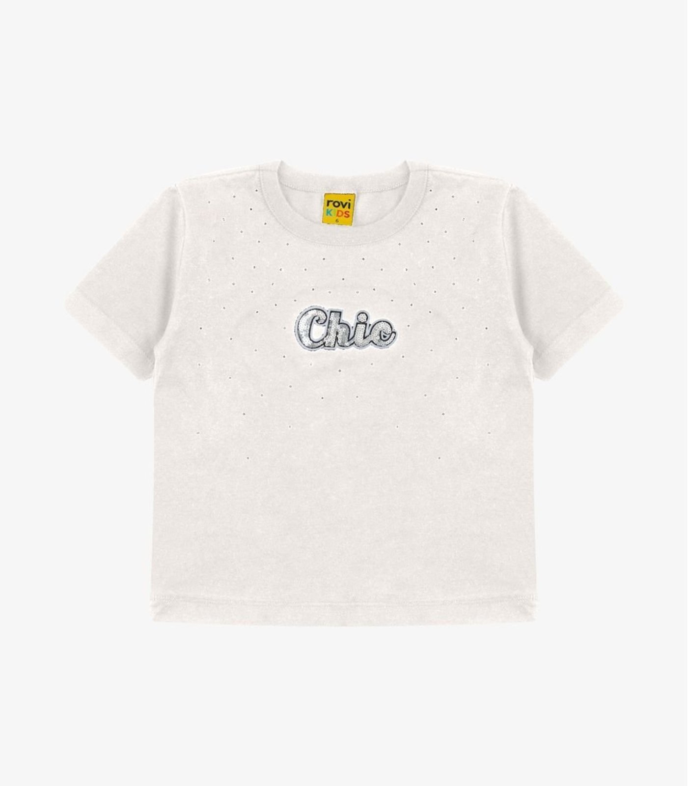 Infantil - T-Shirt Feminina Meia Malha Rovi Bege