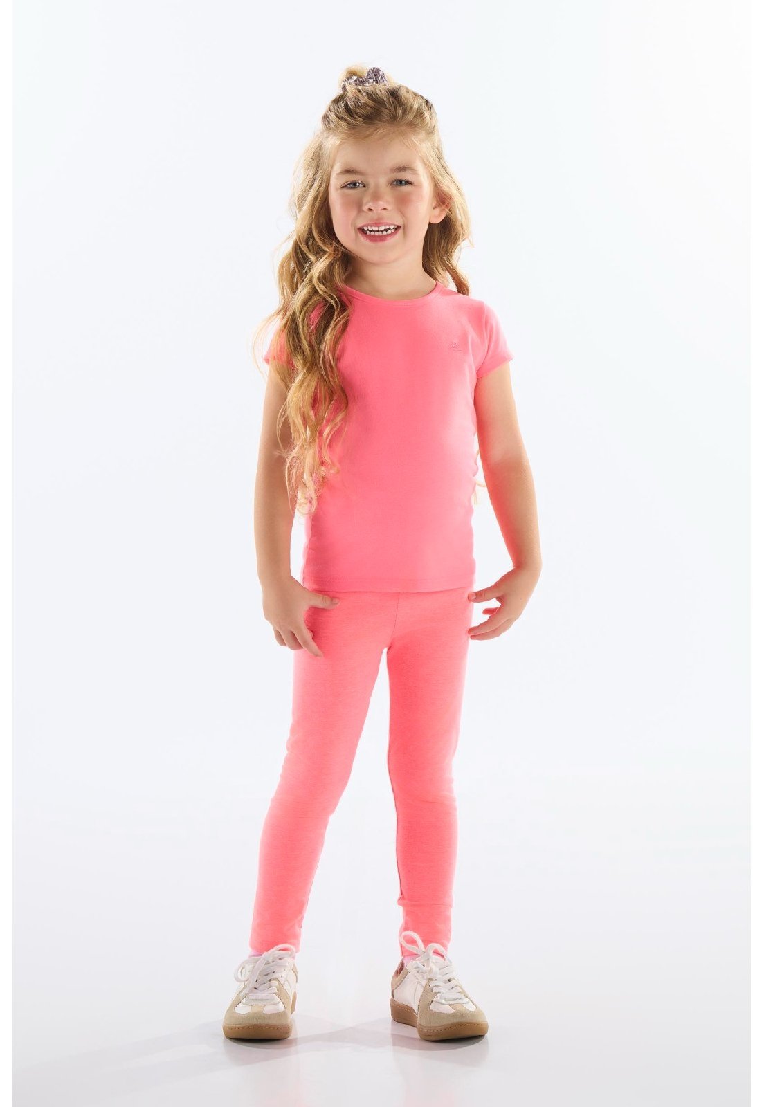 Infantil - Blusa Menina Manga Curta Up Baby Rosa