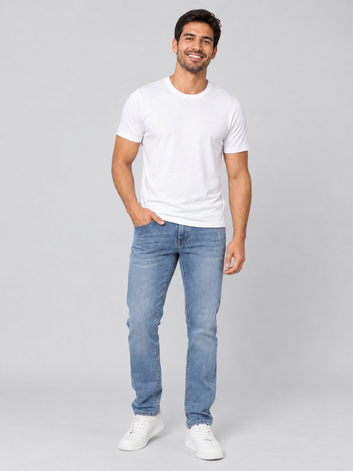 Calça Jeans Masculina Slim Fit Stretch Denim Confort Crocker
