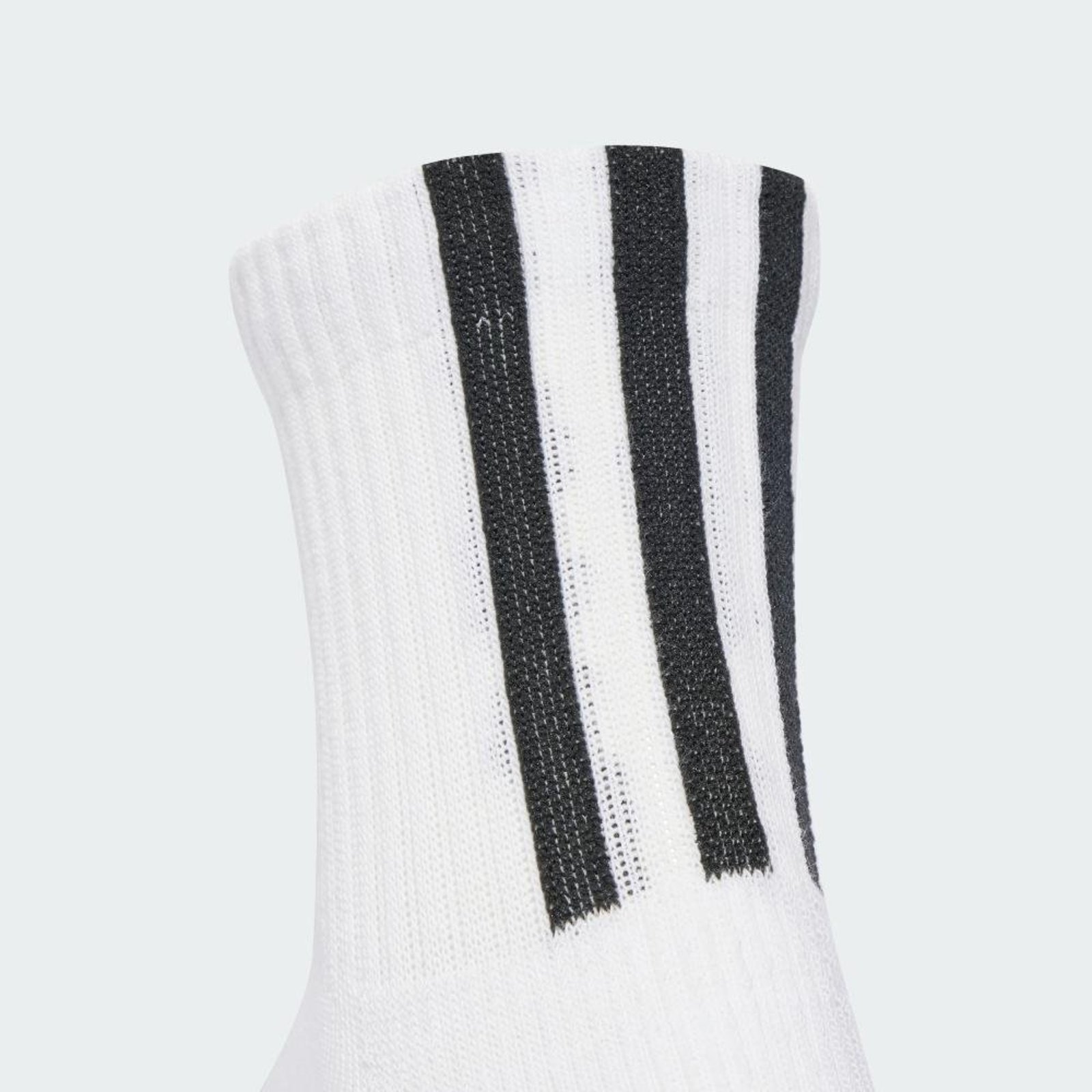 Vista 3 Meias de comprimento édio com Três Listras traseiras - 3 pares adidas Originals Adidas branco
