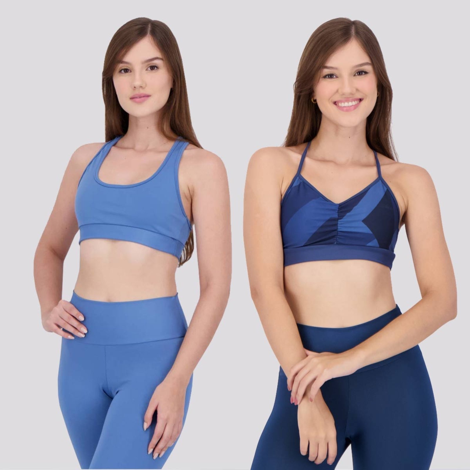 Kit 2 Tops Area Silver Star Feminino Azul