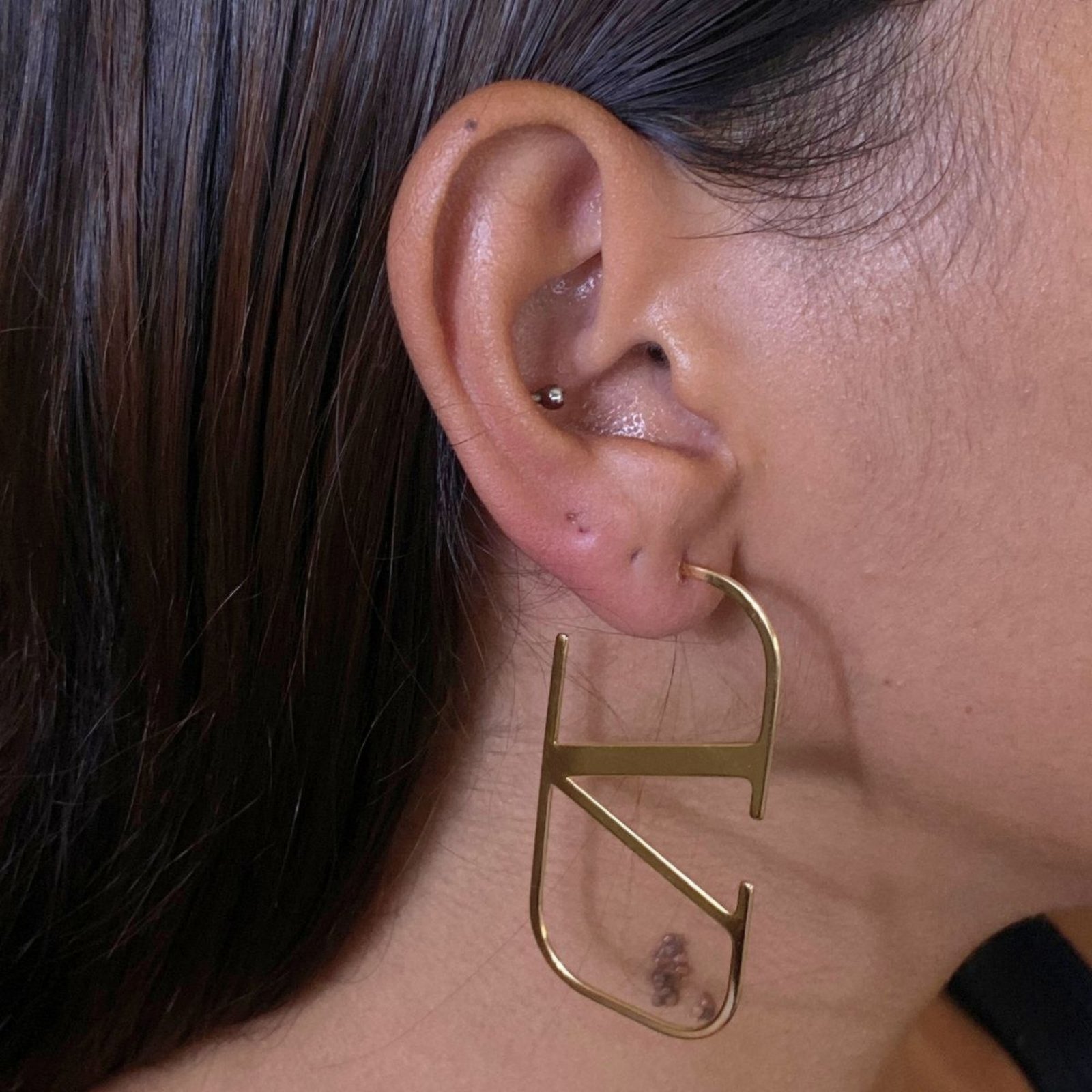 Brinco Banhado a Ouro Dourado