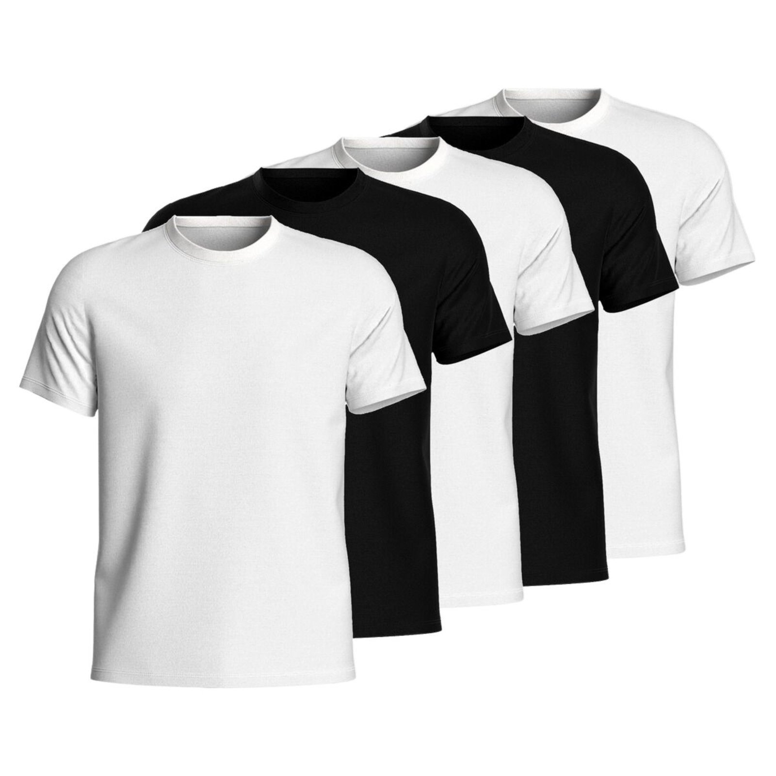 Kit 5 Camisetas Masculina Algodão Lisa Básica Verão