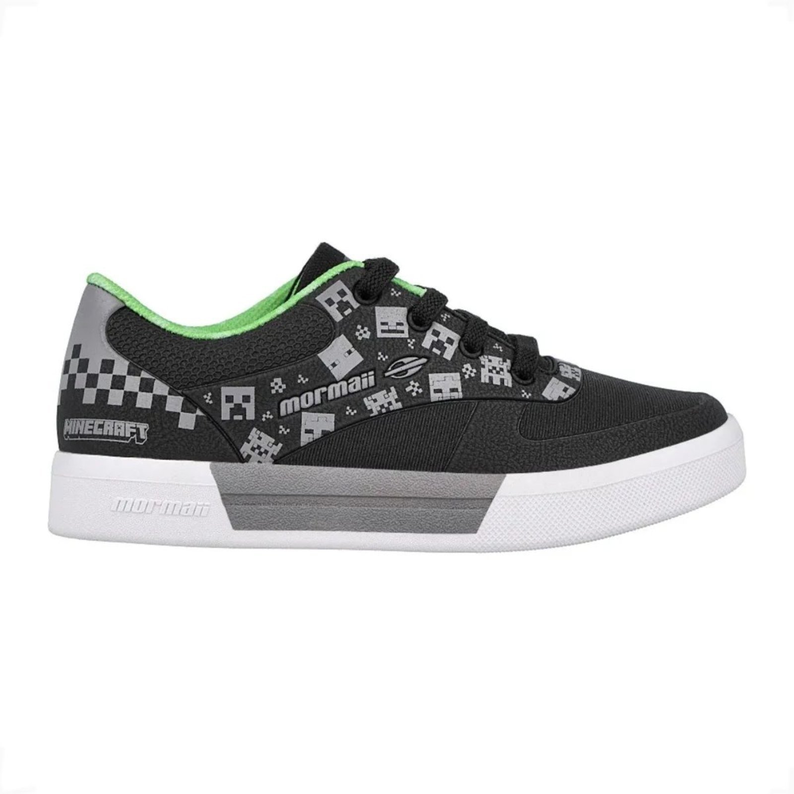 Tenis Mormaii Urban Smash Minecraft Jr Easy Preto+Cinza