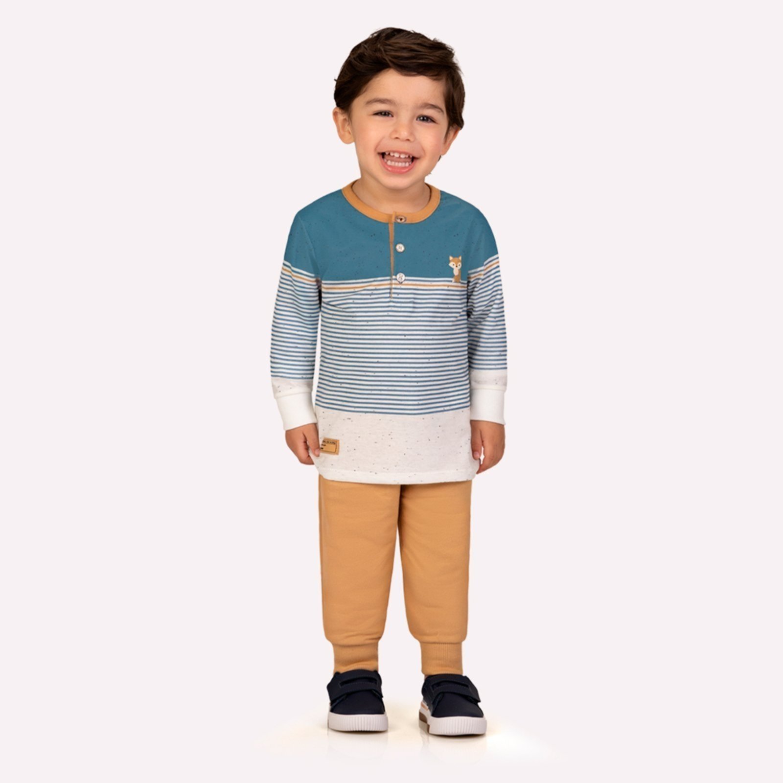 Infantil - Conjunto Menino Listras Milon