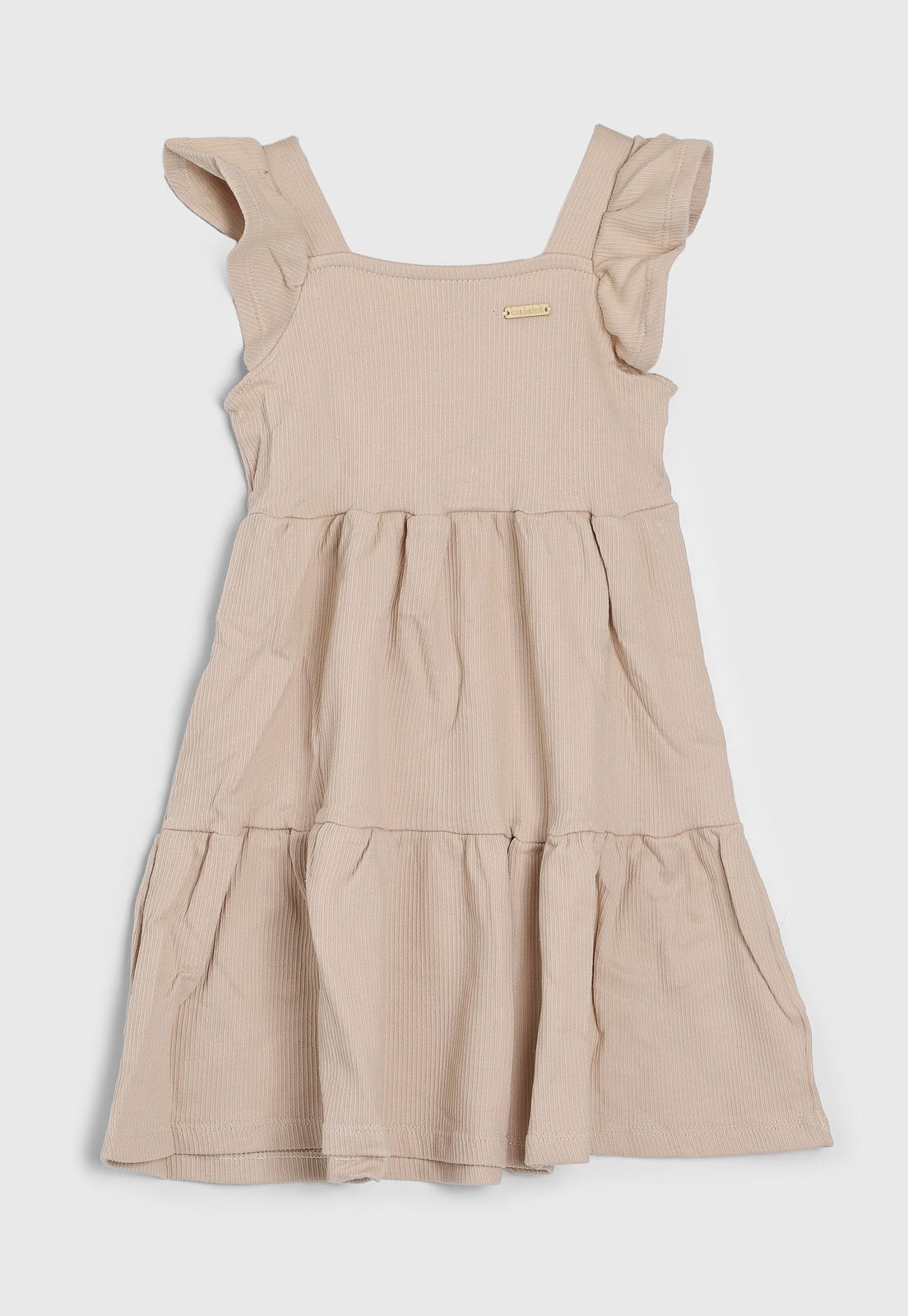 Infantil - Vestido Colorittá Camadas Bege
