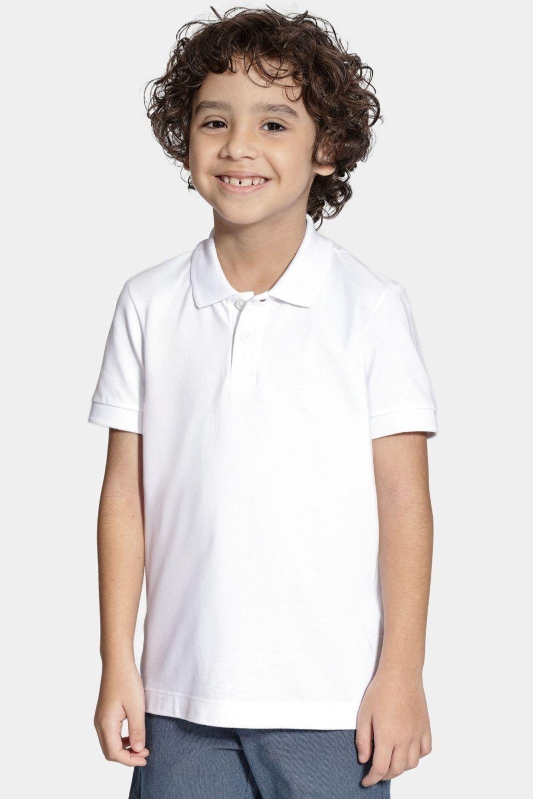Infantil - Polo Aramis Piquet Branco