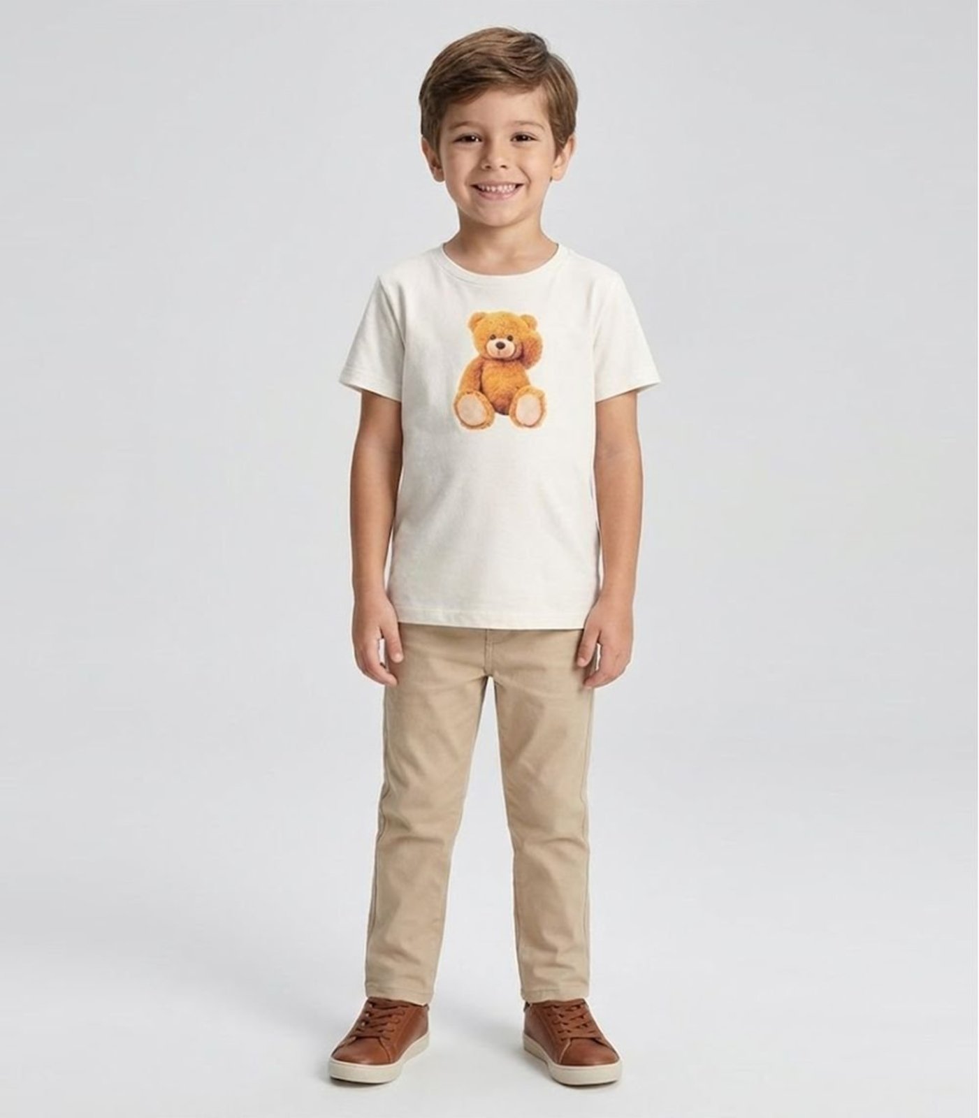 Infantil – Camiseta Masculina Trick Nick Bege