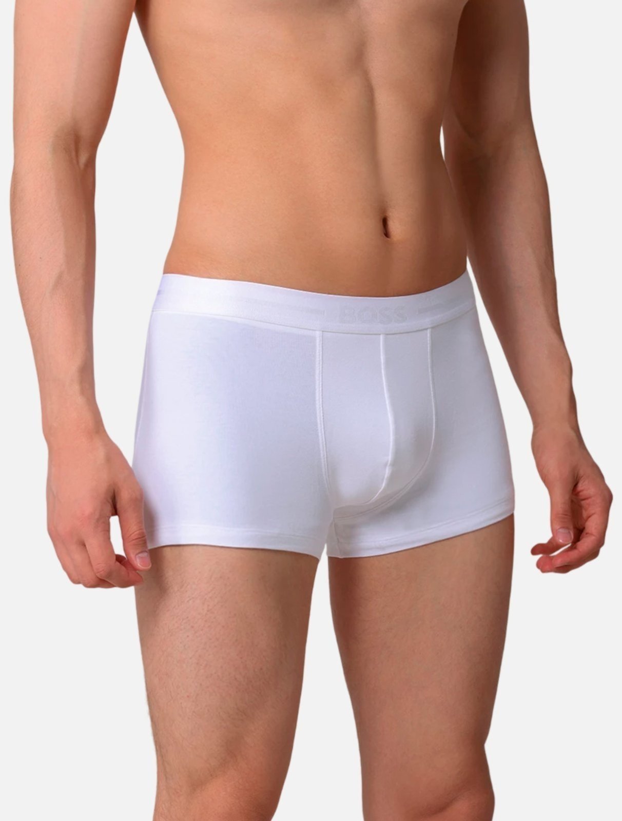 Kit Cueca Hugo Boss Masculino Trunk Bold Branca 3UN
