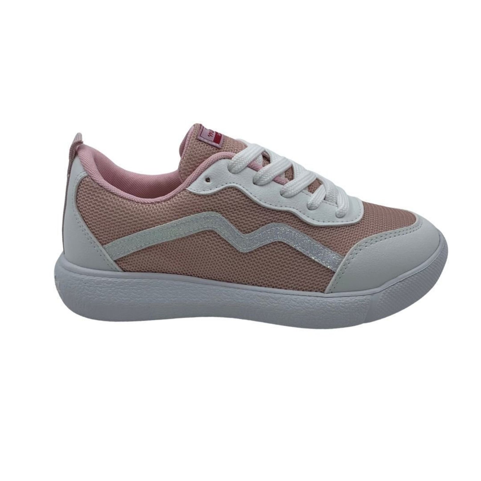 Infantil - Tênis Mini Sua Cia Rosa e Branco 52203 EVA Tecido - Rosa - Mini Sua Cia