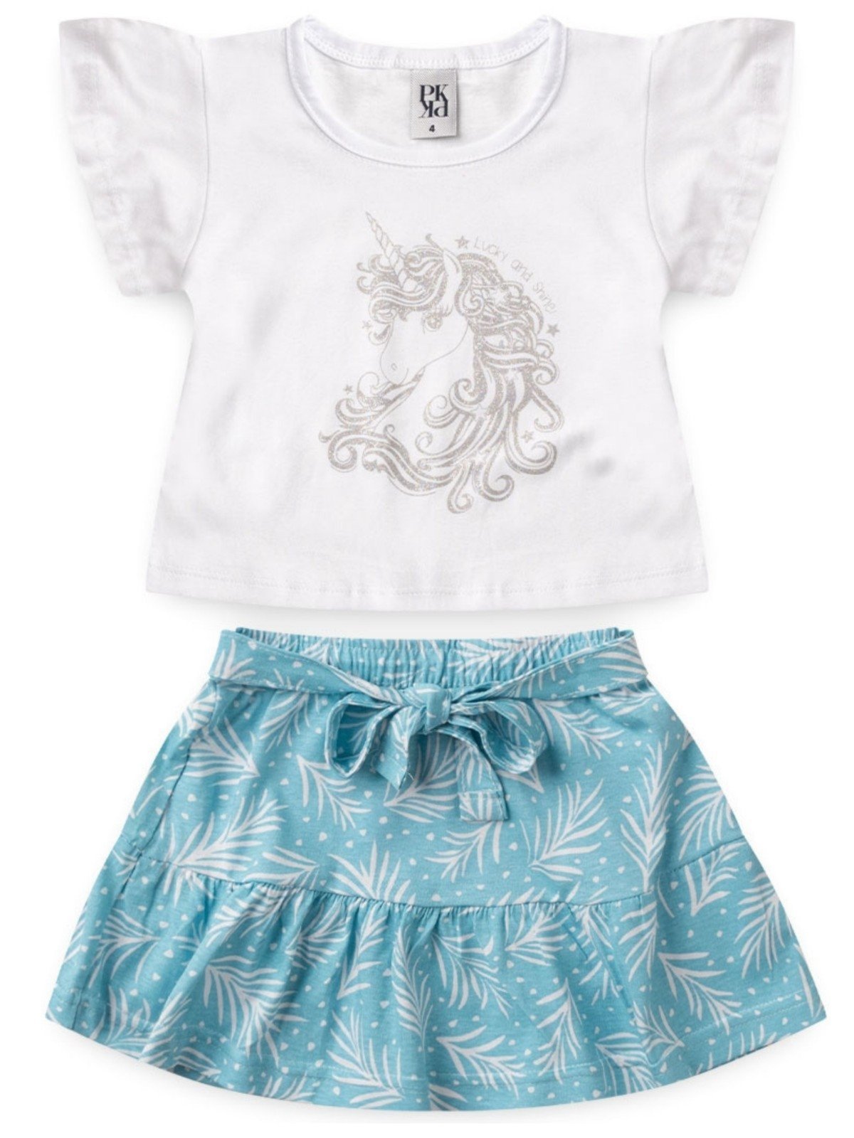 Vista 2 Infantil - Conjunto Platinum Lucky And Shine! PLATINUM KIDS branco PLATINUM KIDS branco