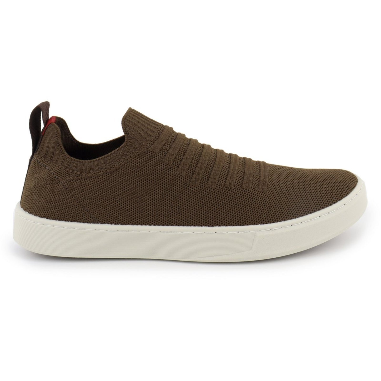 Tênis Meia Masculino Lavini Sapatenis Knit Palmilha Silicone Marrom