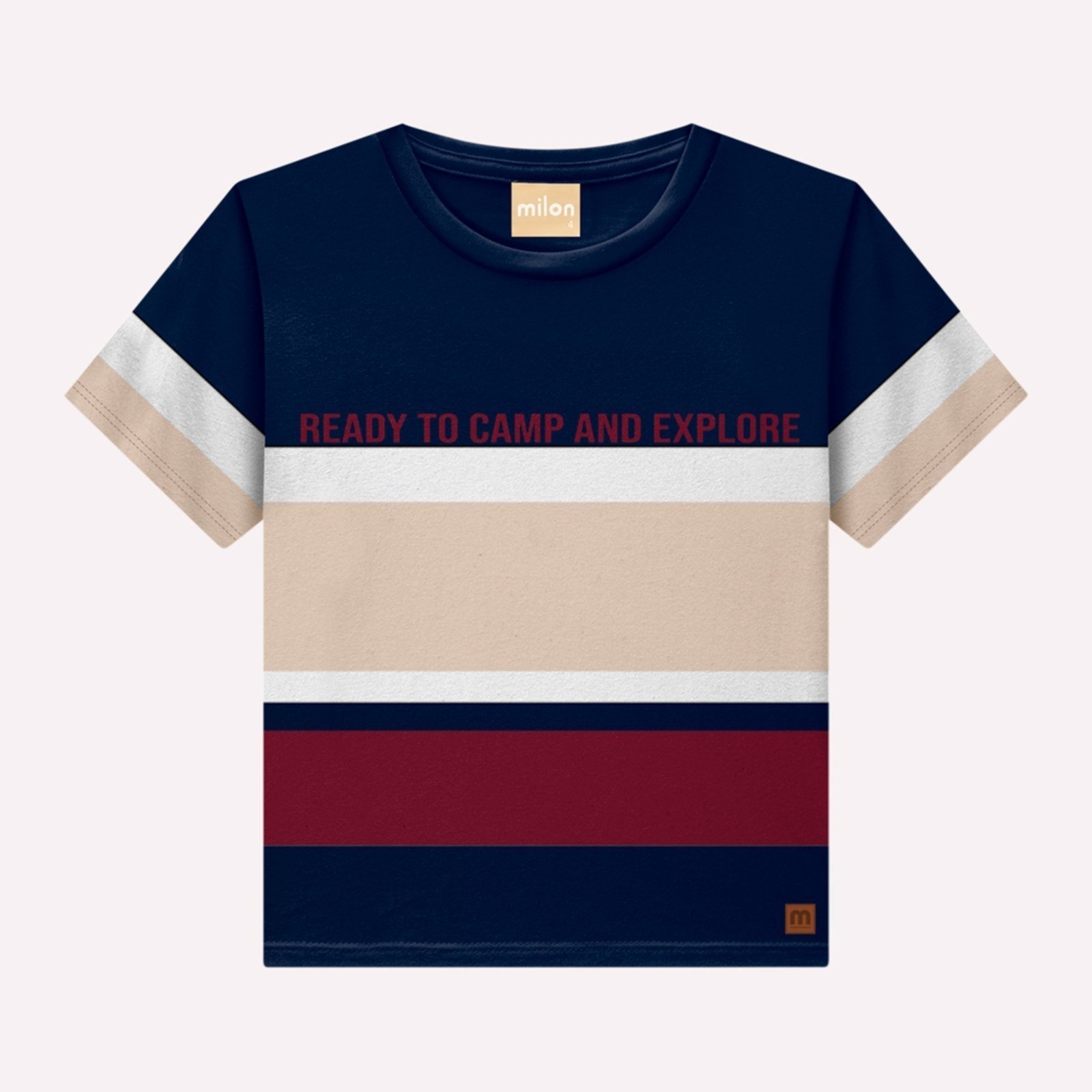 Infantil - Camiseta Menino Lettering Milon