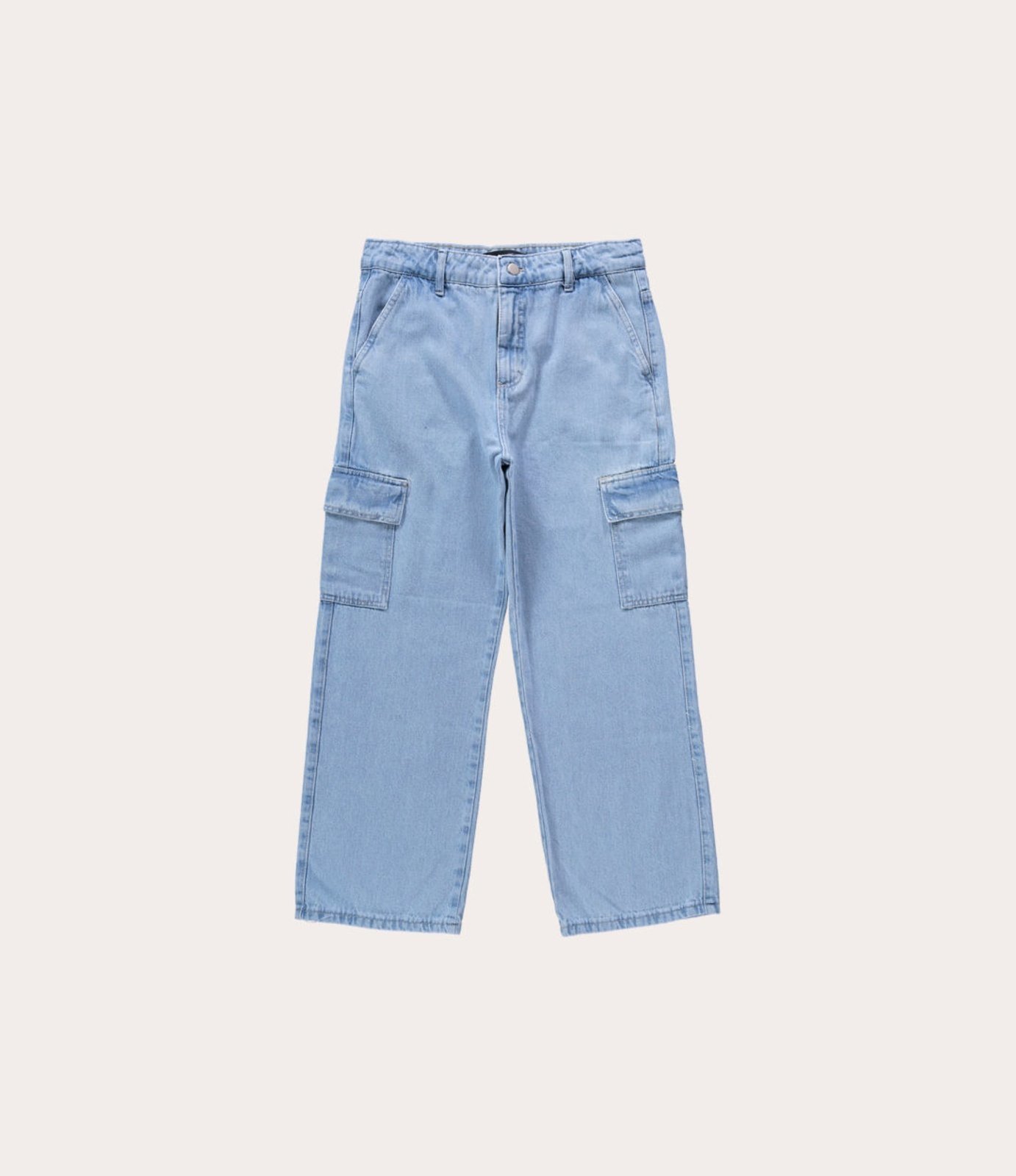 Vista 2 Infantil - Calça Cargo Menino Cintura Média Em Jeans 100% Algodão Malwee Malwee Kids azul Malwee Kids azul