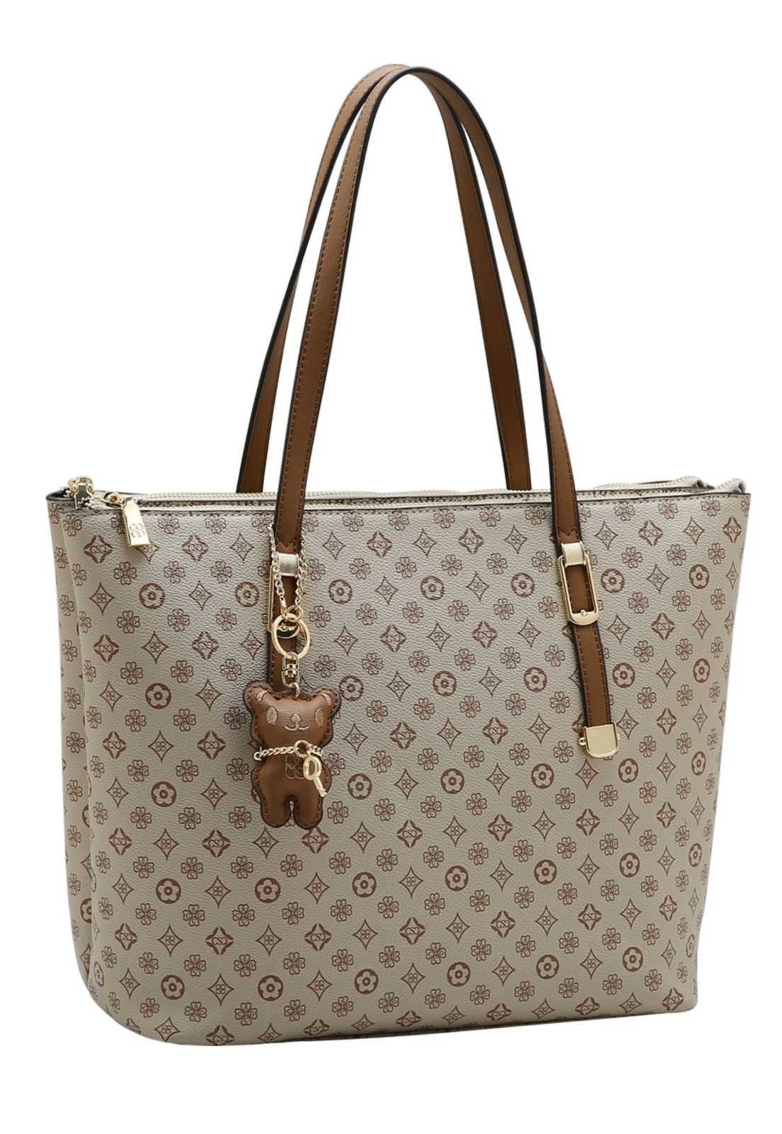 Bolsa Feminina Chenson Ombro Classic Monograma 3485774 Natural