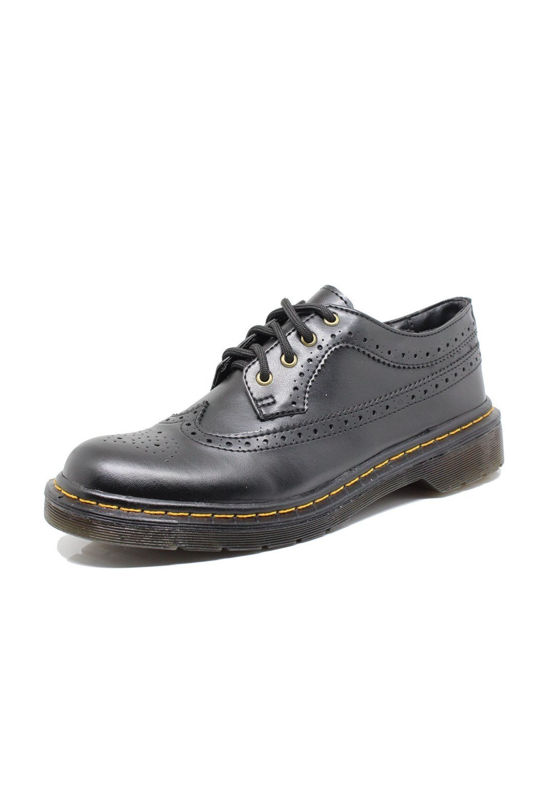 Sapato Oxford Estilo Veggie Rolly Preto