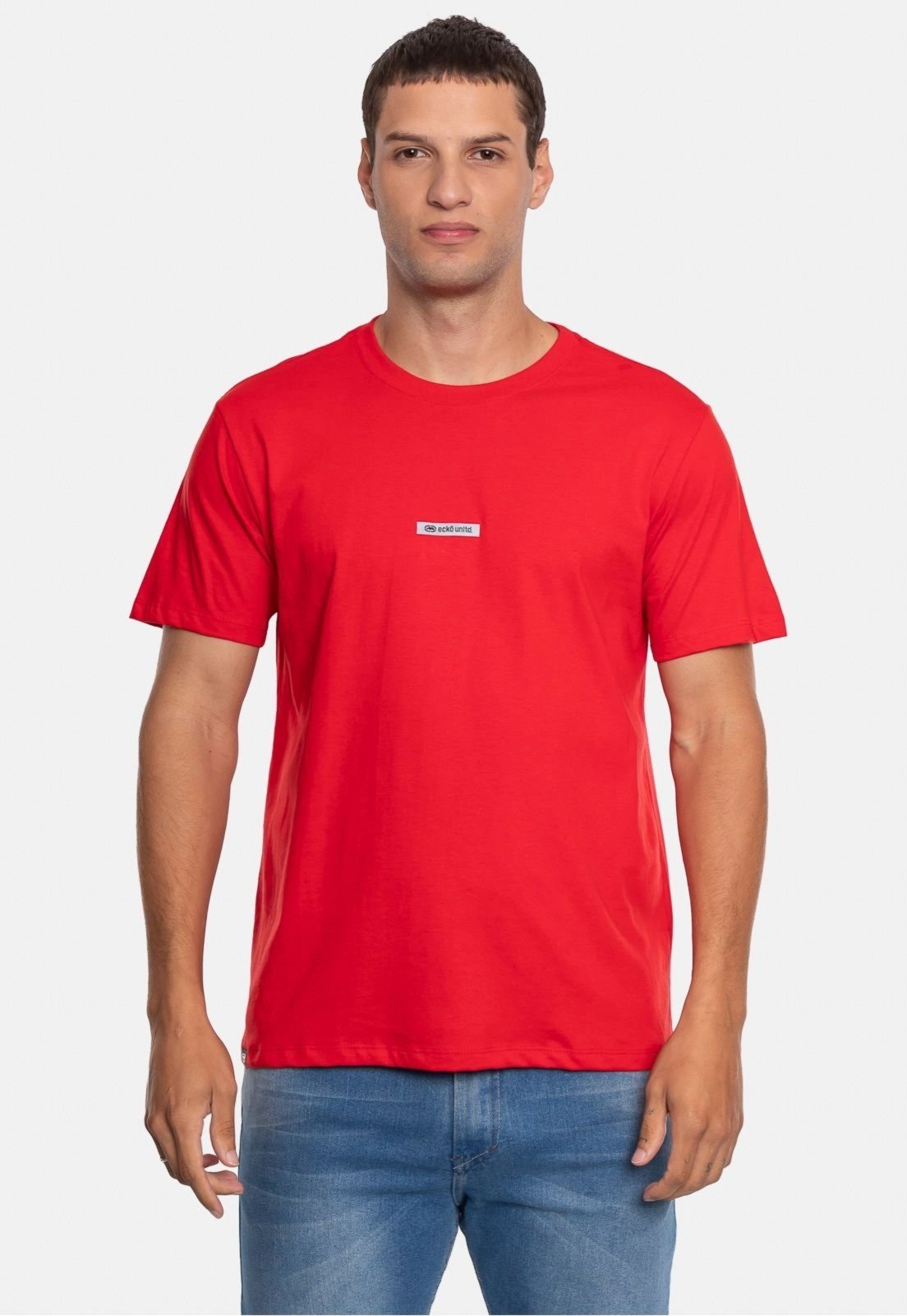 Camiseta Ecko Estampada Vermelha