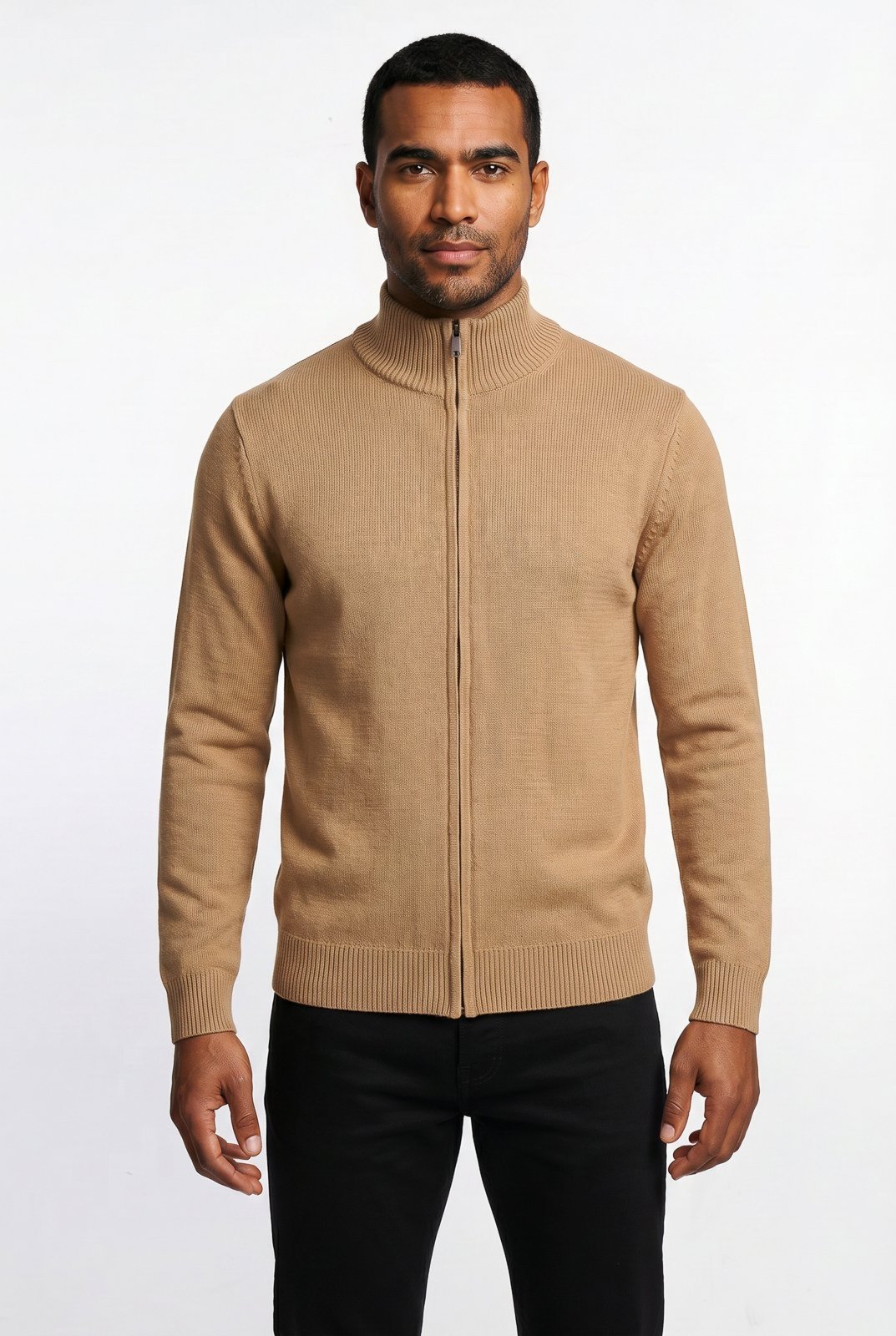 Jaqueta masculina malha leve 69225 - Caramelo