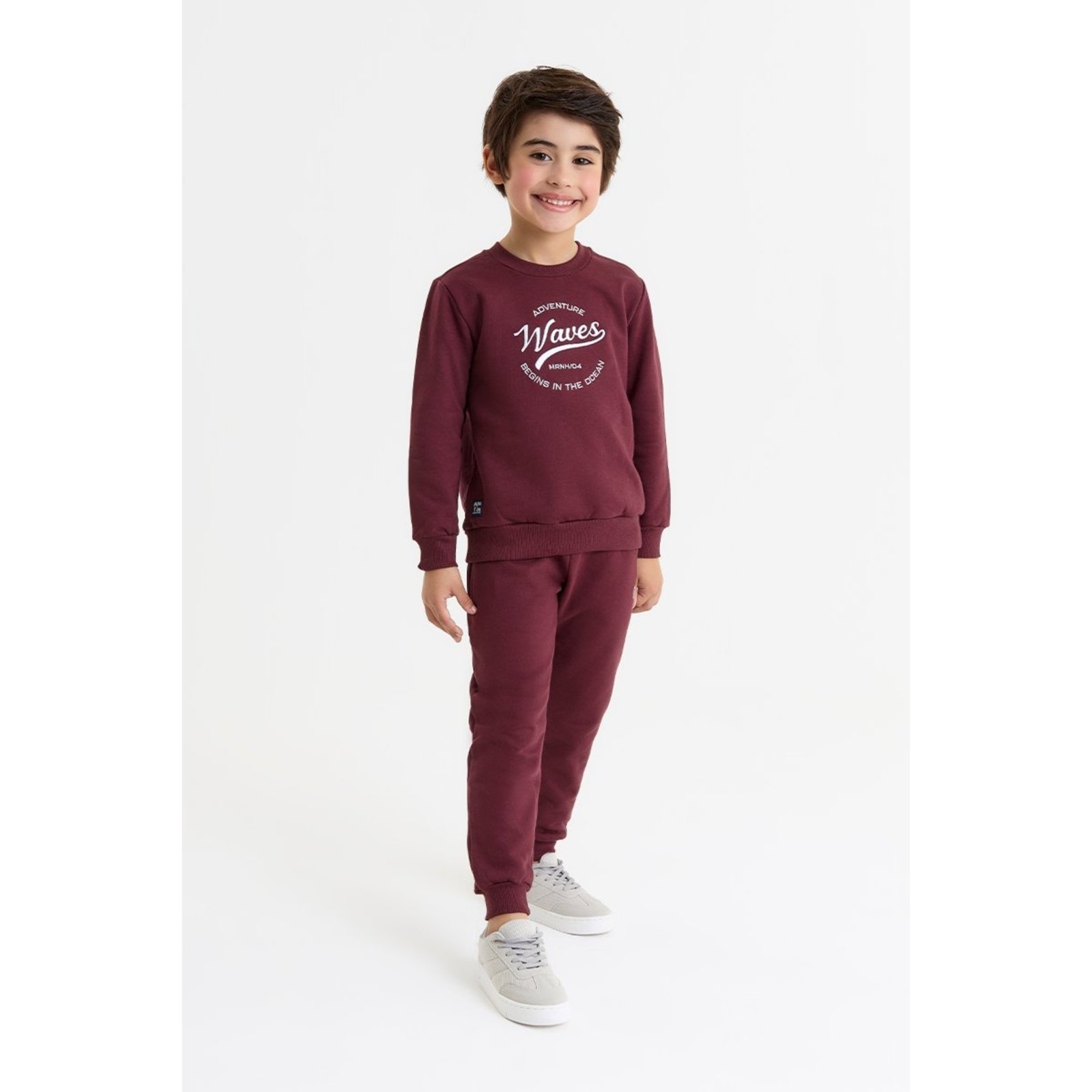 Infantil - Conjunto Masculino com Blusão e Calça em Moletom Confortável
