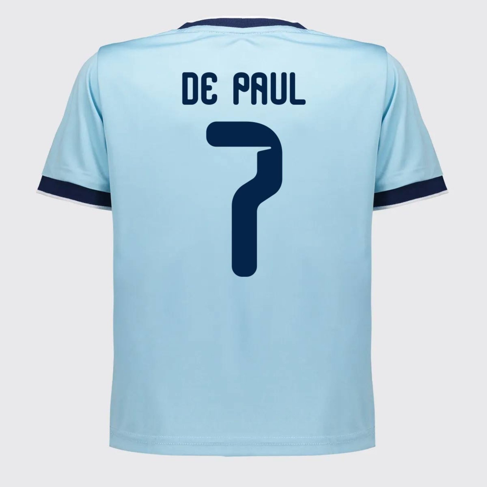 Camisa Argentina Lanes Azul 7 De Paul