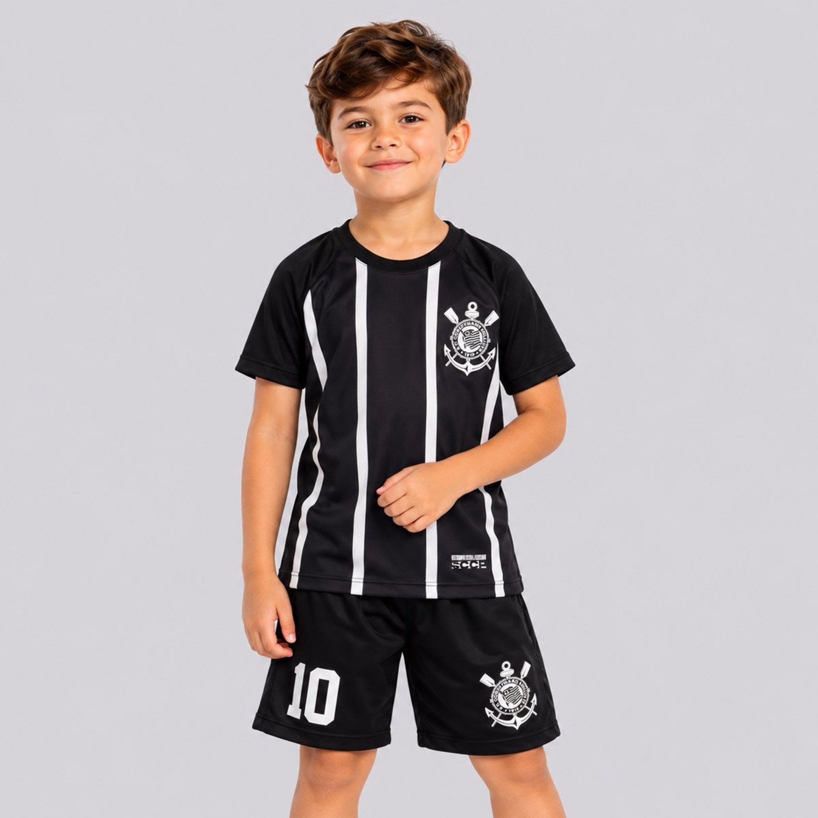 Kit Corinthians Timão 10 Preto