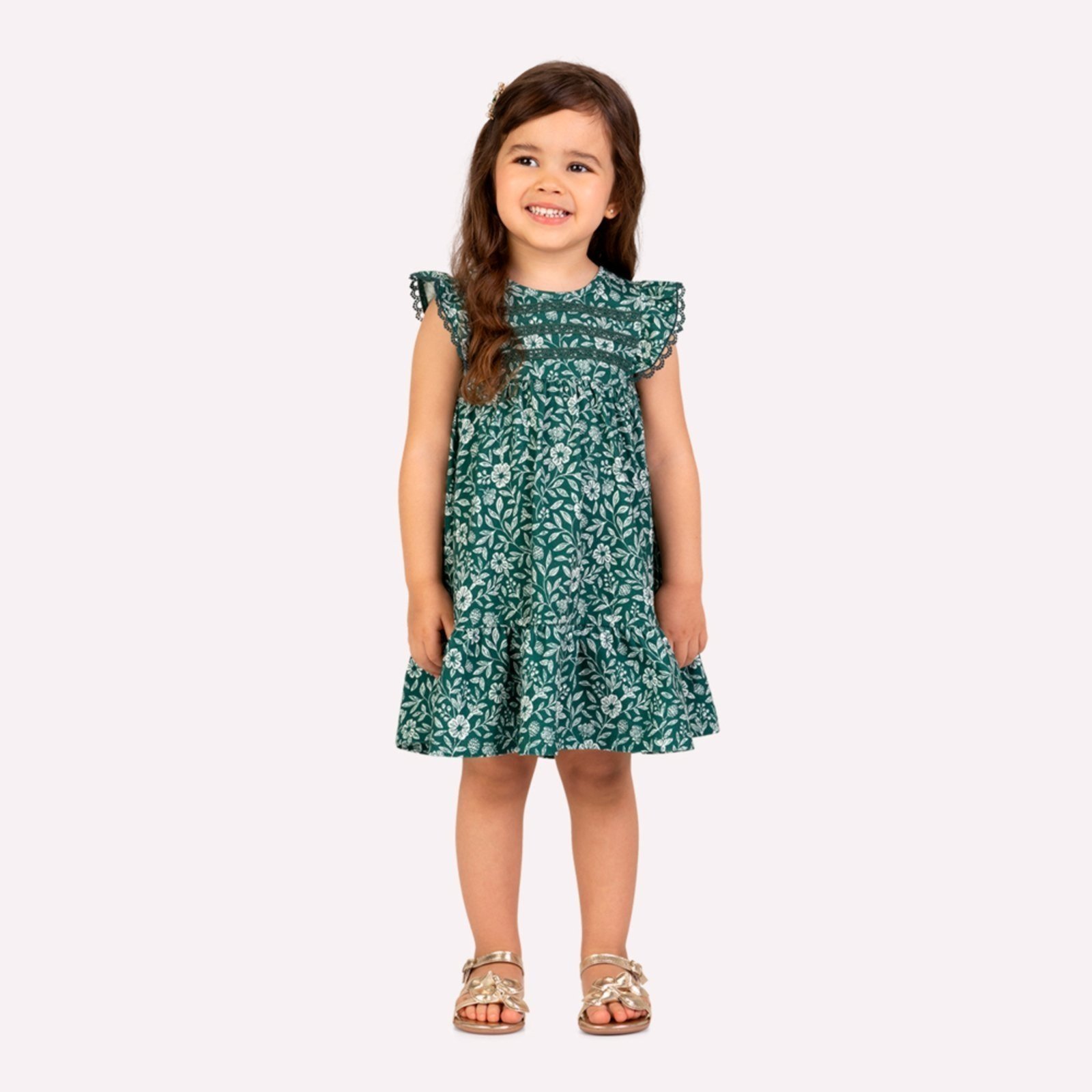 Infantil - Vestido Menina Florzinhas Milon
