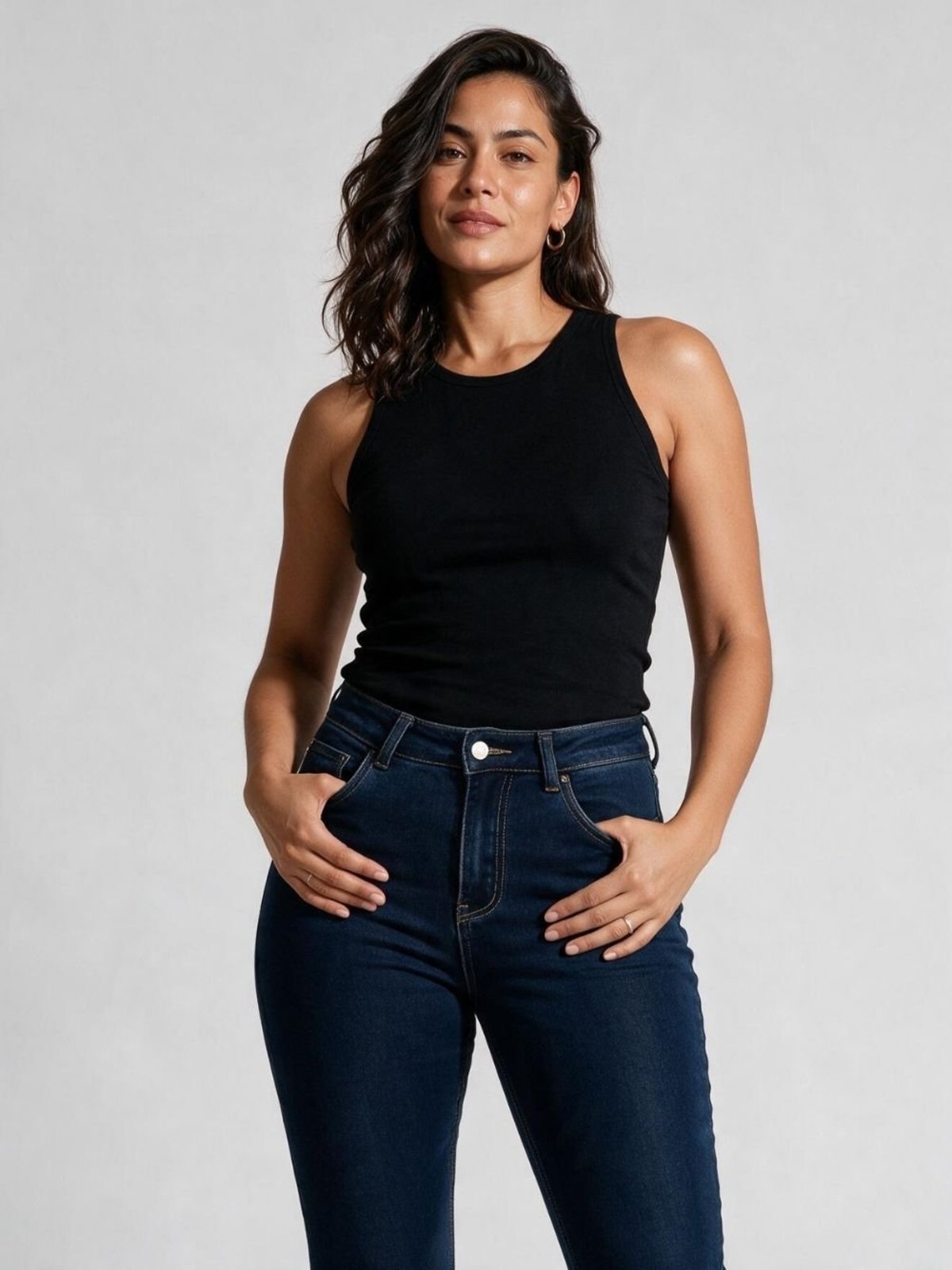 Calça Jeans Feminina Skinny Cintura Alta Crocker - 51234