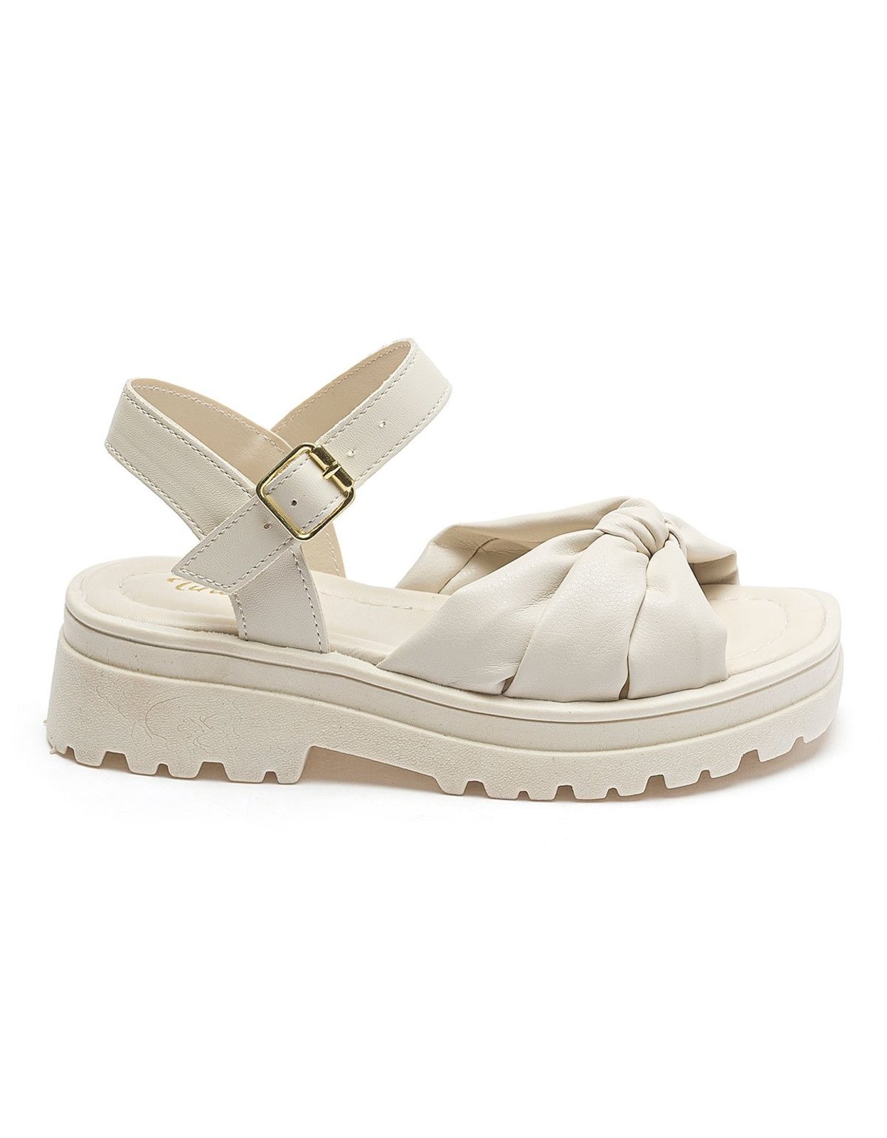 Infantil - Sandália Menina Feminina Tininha Festa Casual Confort Off White
