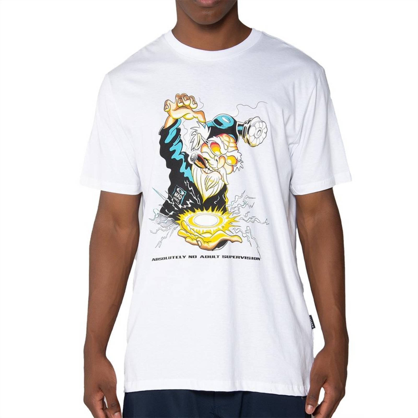 Camiseta Oakley Mad Science SM25 Masculina White