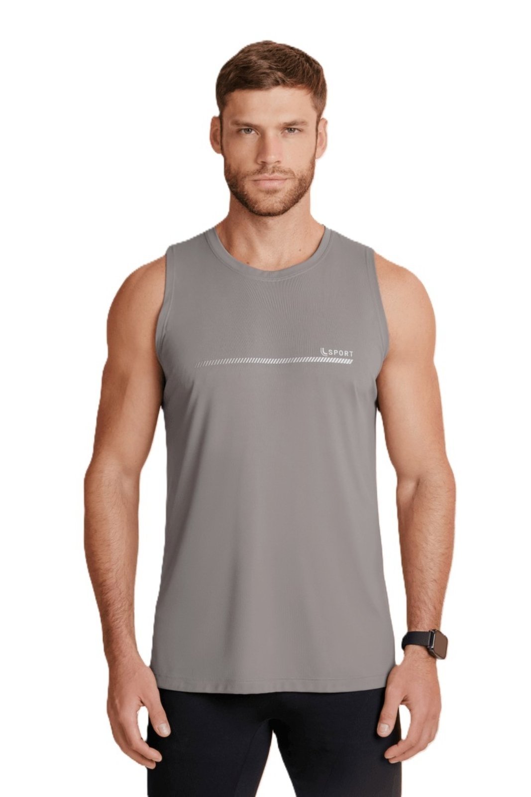 Regata Lupo Masculina Lupo Poliamida Basic Grafite