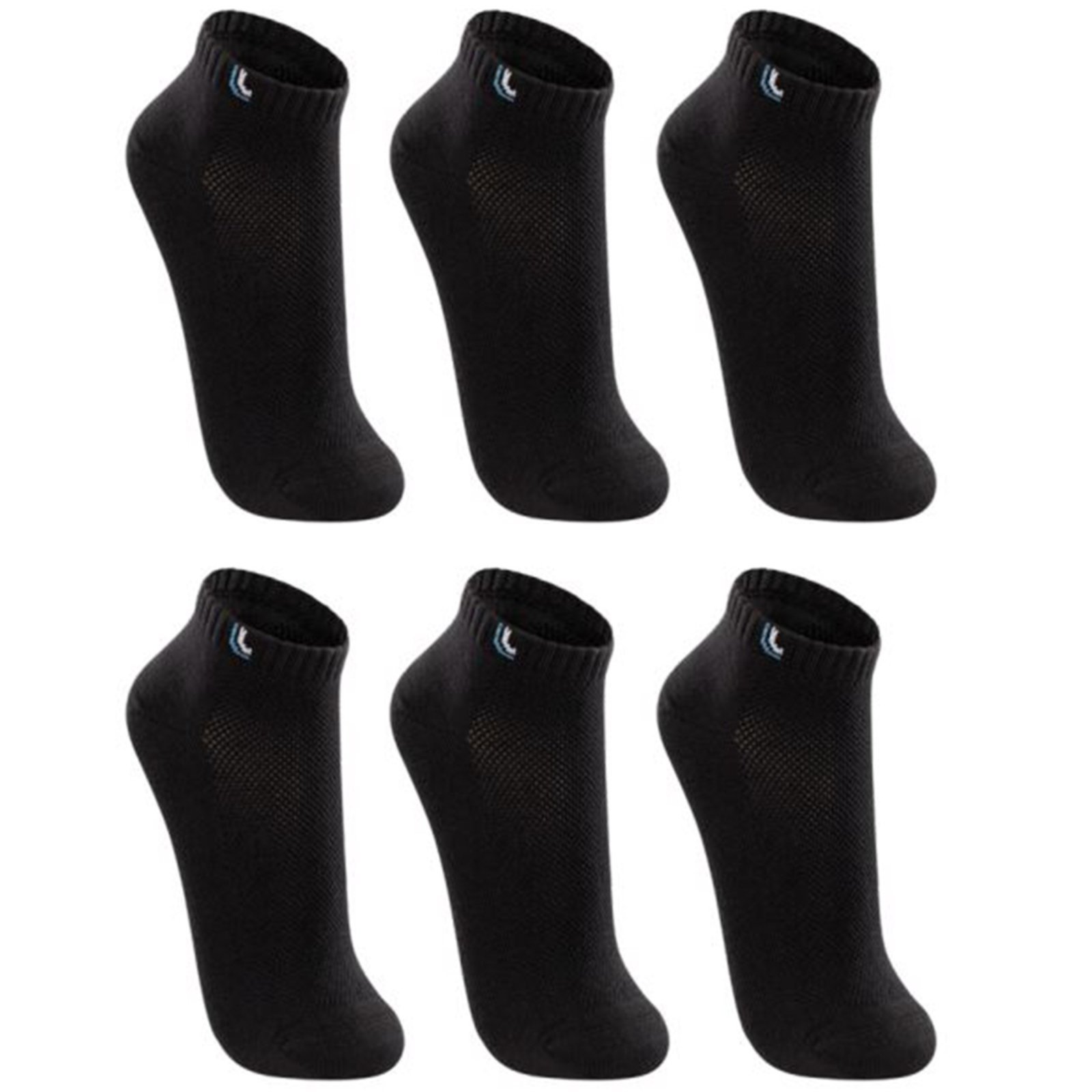 Kit 06 Pares Meias Lupo Cano Curto Sport Preto