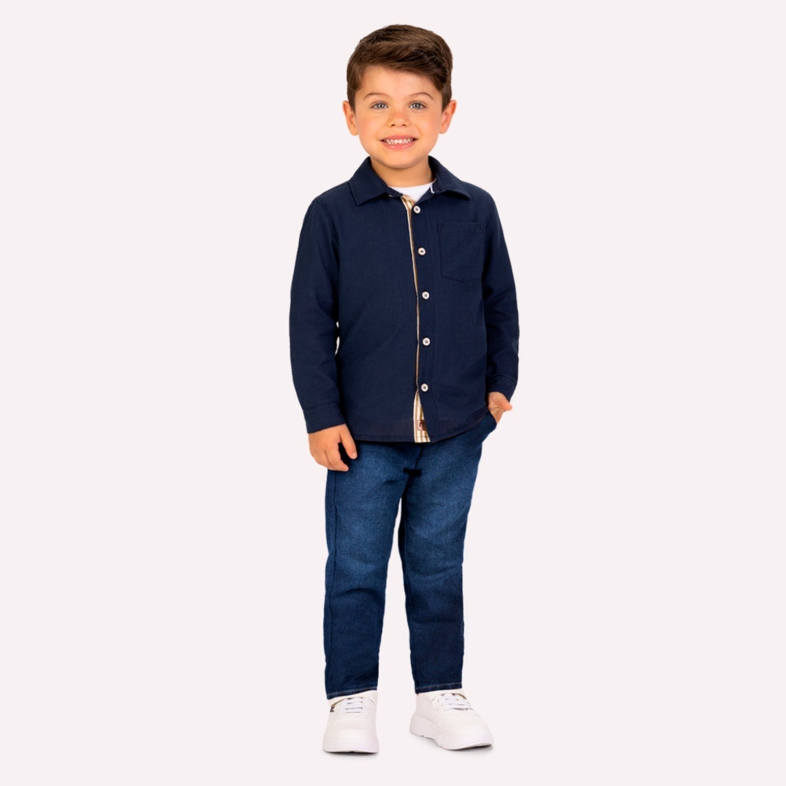 Infantil - Camisa Menino em Algodão Milon