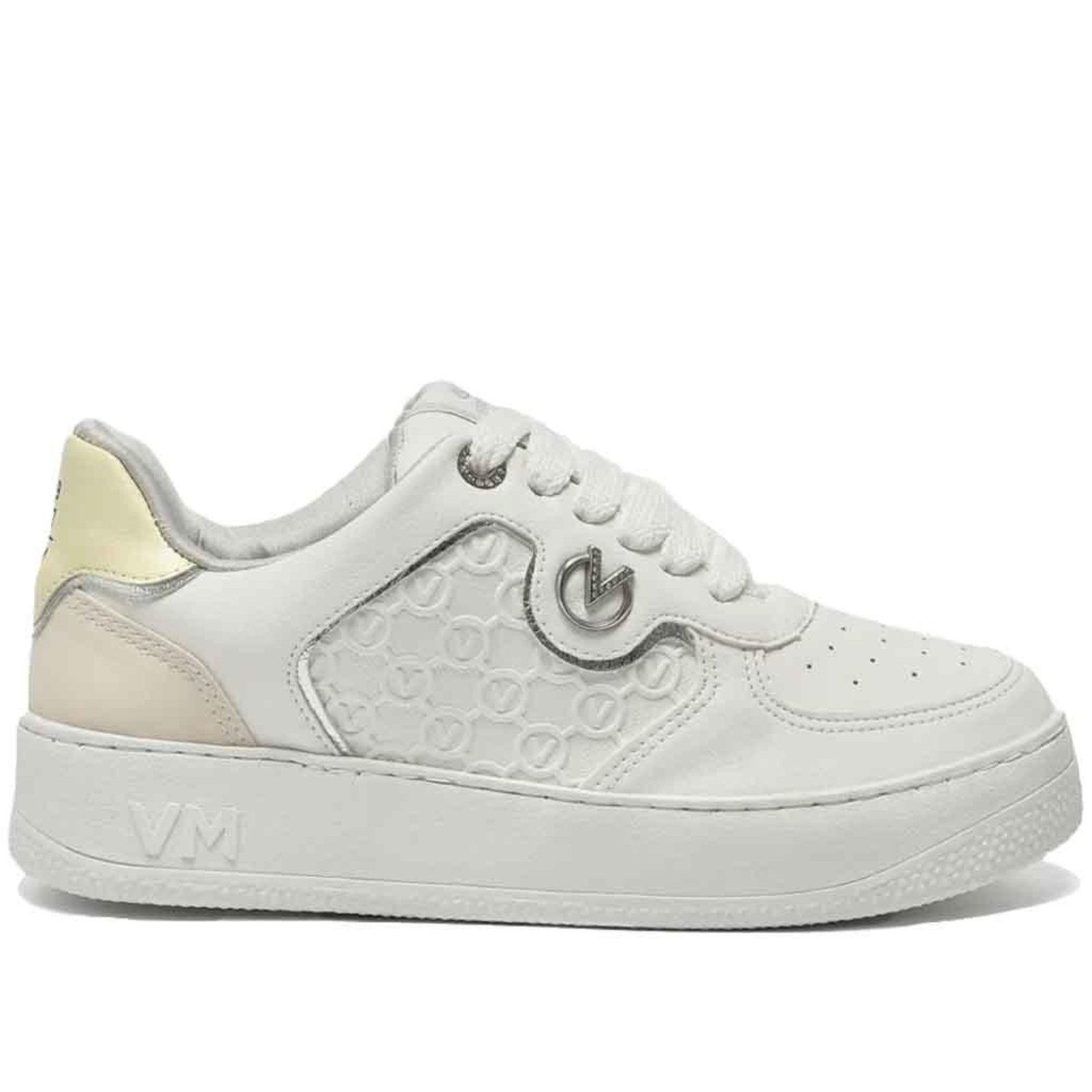 Tênis Via Marte Feminino Casual 209-008 Branco/Marfim Incolor