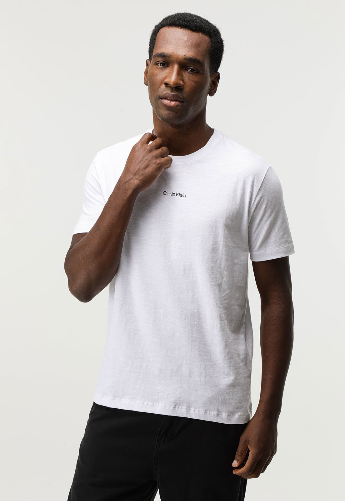 Camiseta Calvin Klein Logo Branca