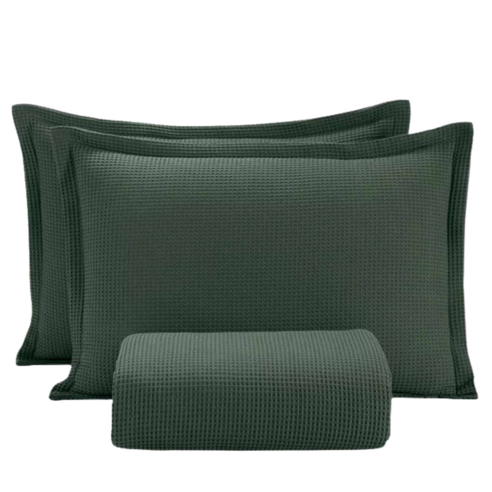 Kit Colcha Solteiro Piquet Dohler 2 Peças Verde