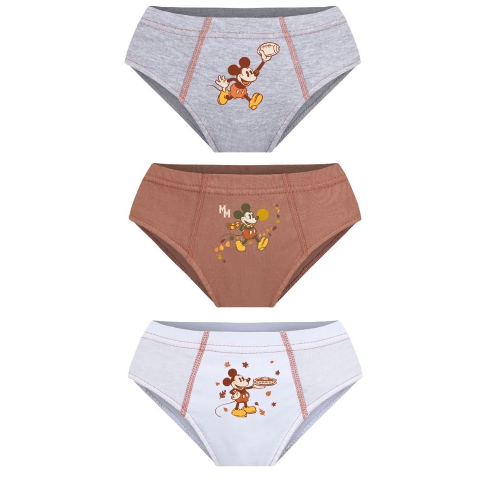 Kit 3 Cueca Slip Mickey Lupo Algodão 111-089