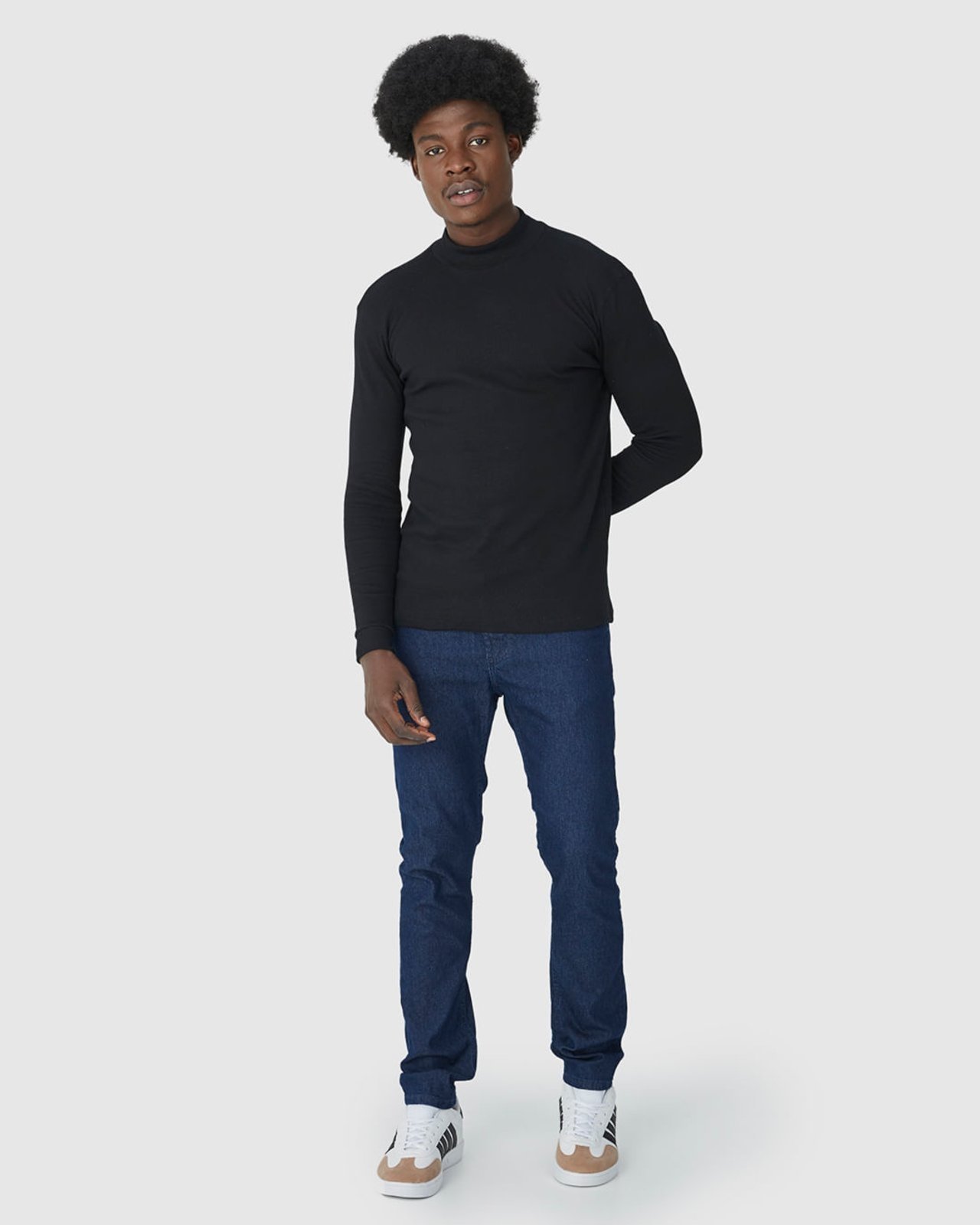 Vista 2 Calça Slim Masculina Cintura Média Em Flex Jeans Malwee azul Malwee azul