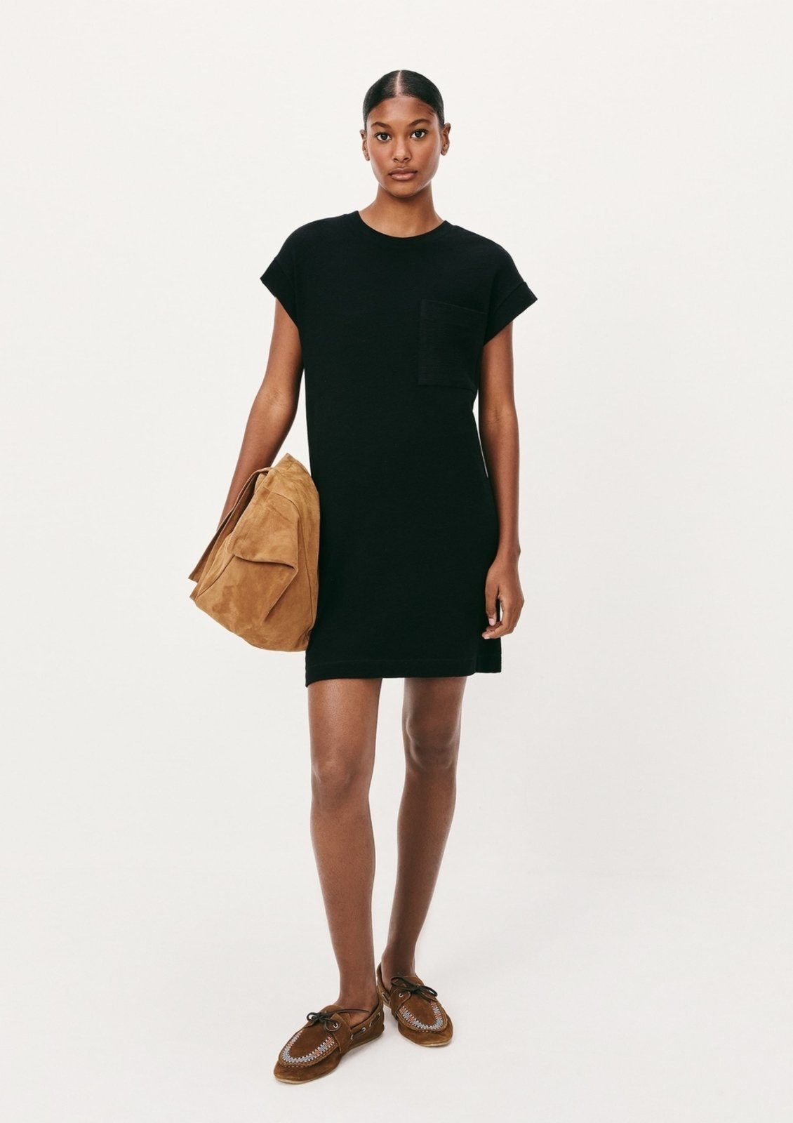 Vestido Básico Curto Texturizado Com Bolso Hering