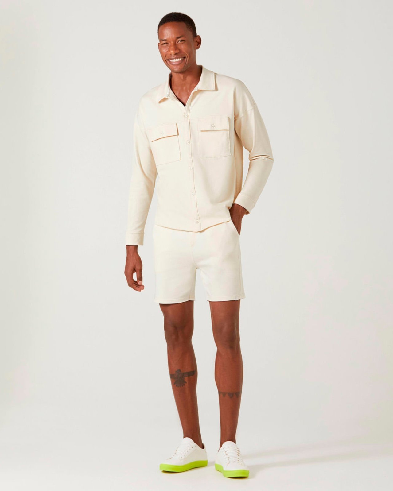 Vista 2 Bermuda De Moletom Com Cordão Malwee off-white Malwee off-white