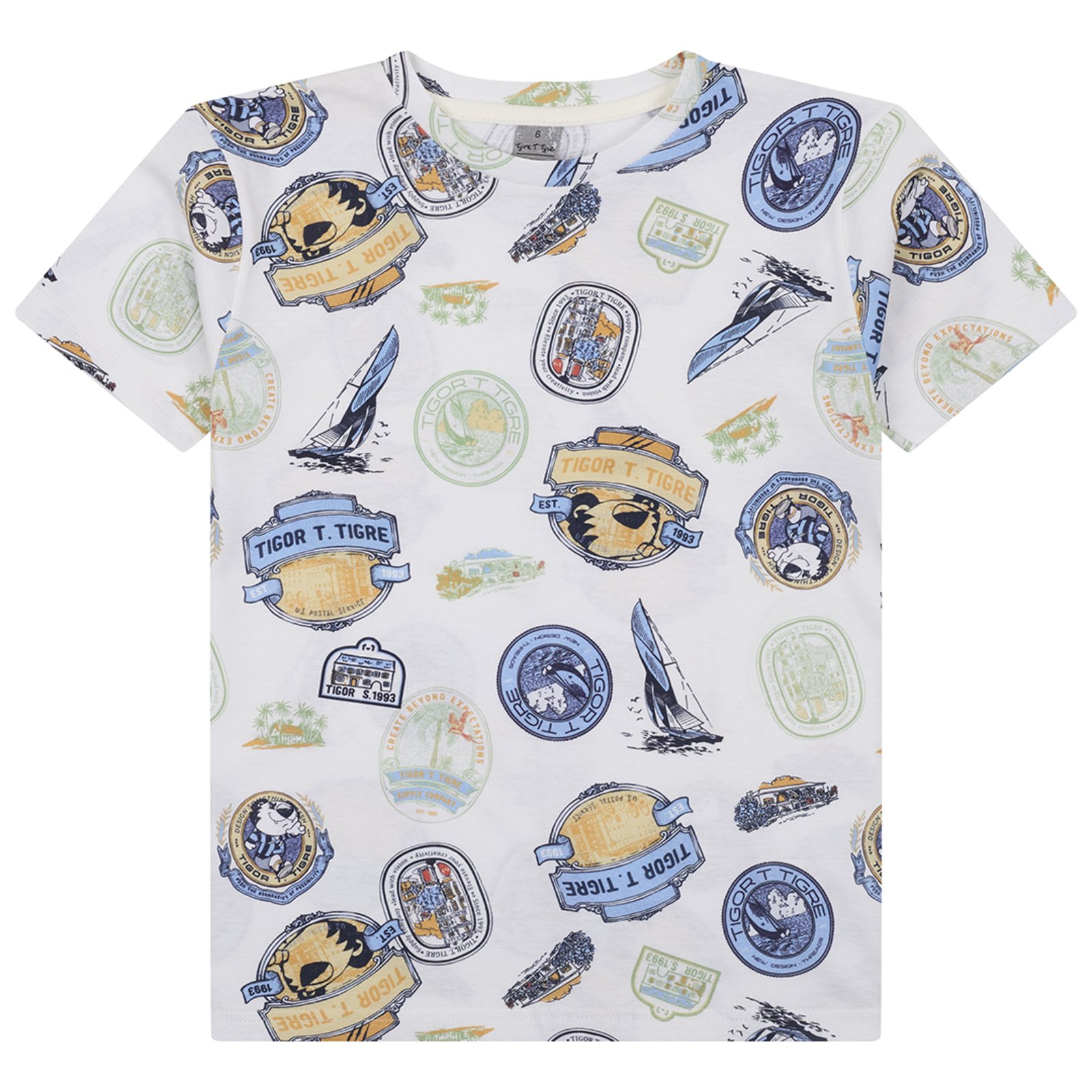 Infantil - Camiseta Manga Curta Masculina Tigor T. Tigre