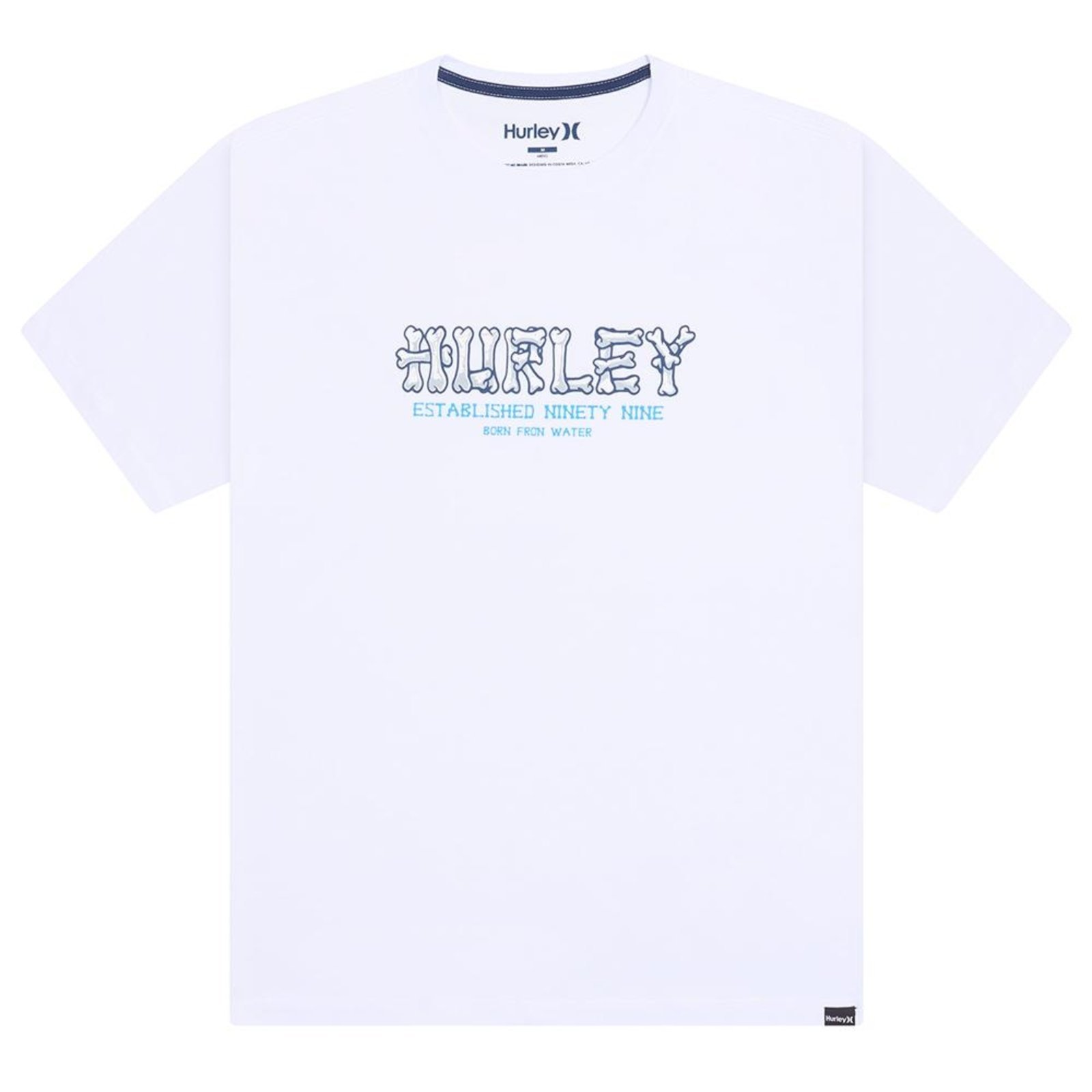 Camiseta Hurley Bones SM26 Masculina Branco
