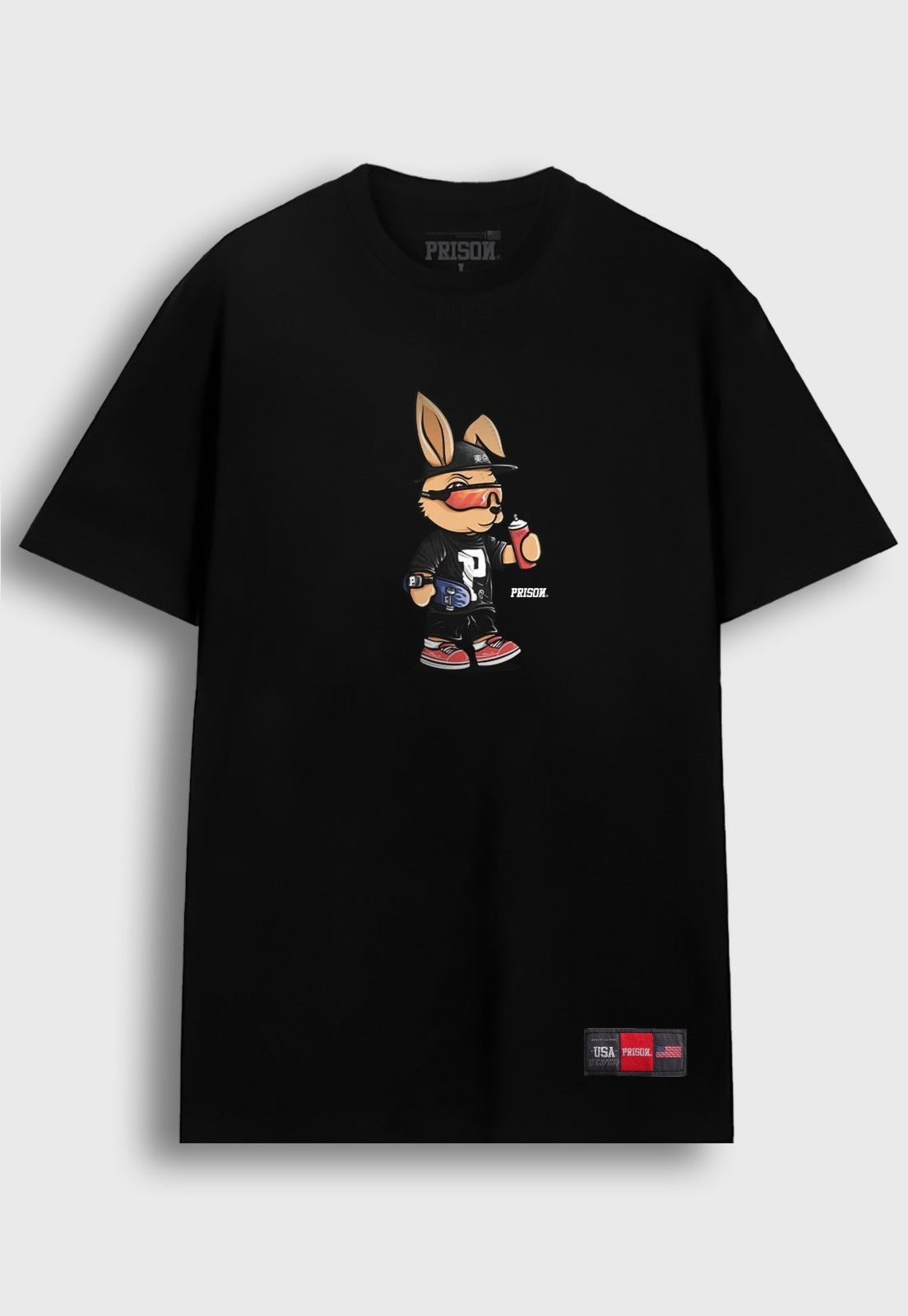 Camiseta Streetwear Prison Rabbit Black