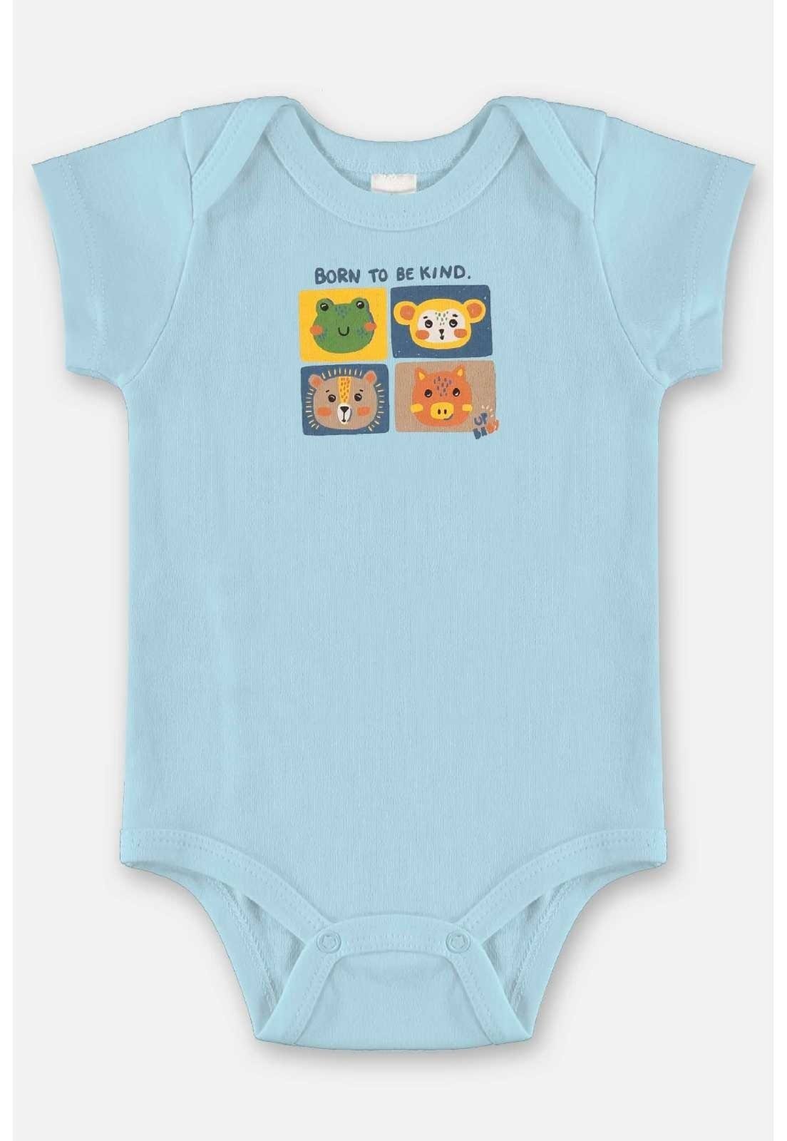Infantil – Body para Menino em Suedine Up Baby Azul